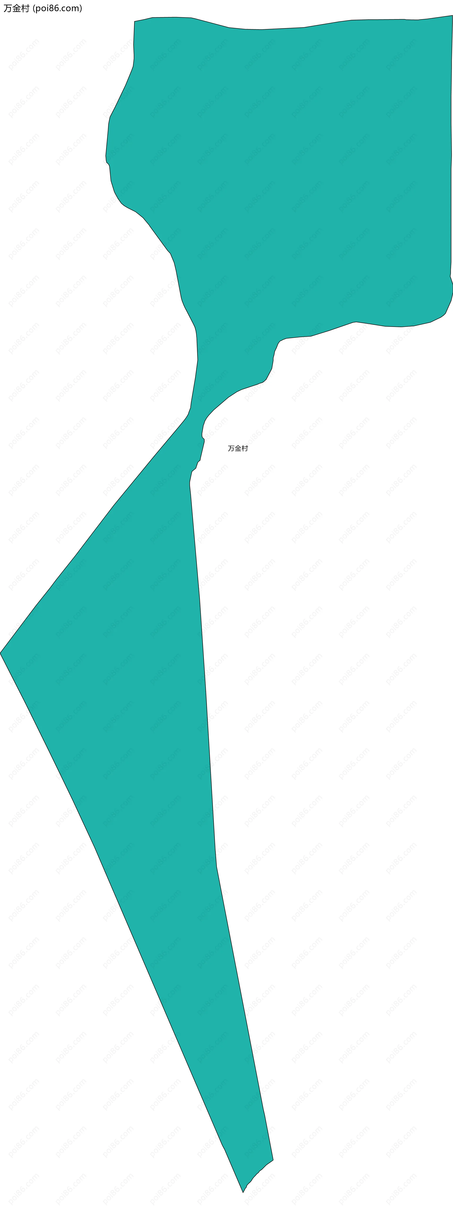 万金村边界地图