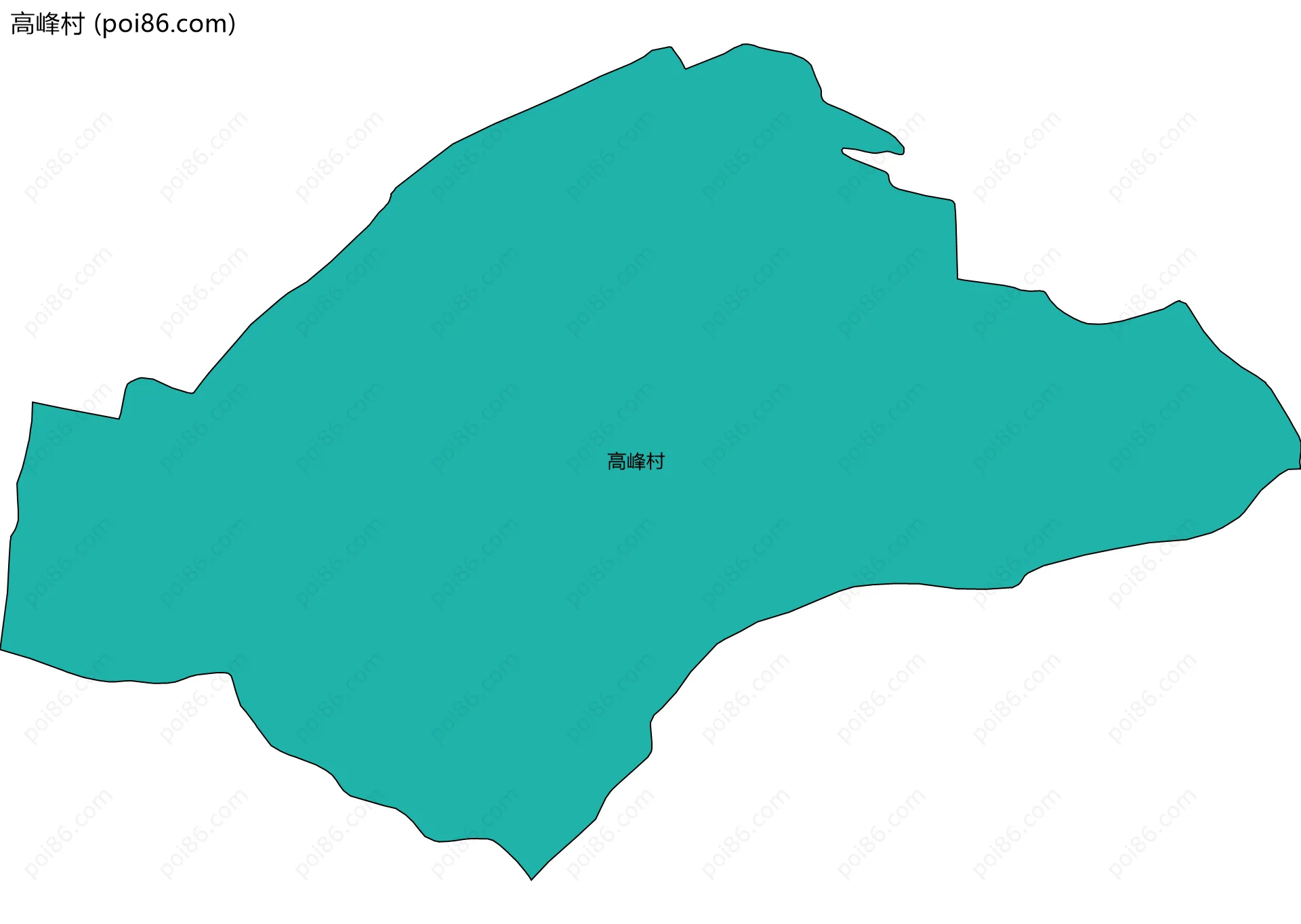 高峰村边界地图