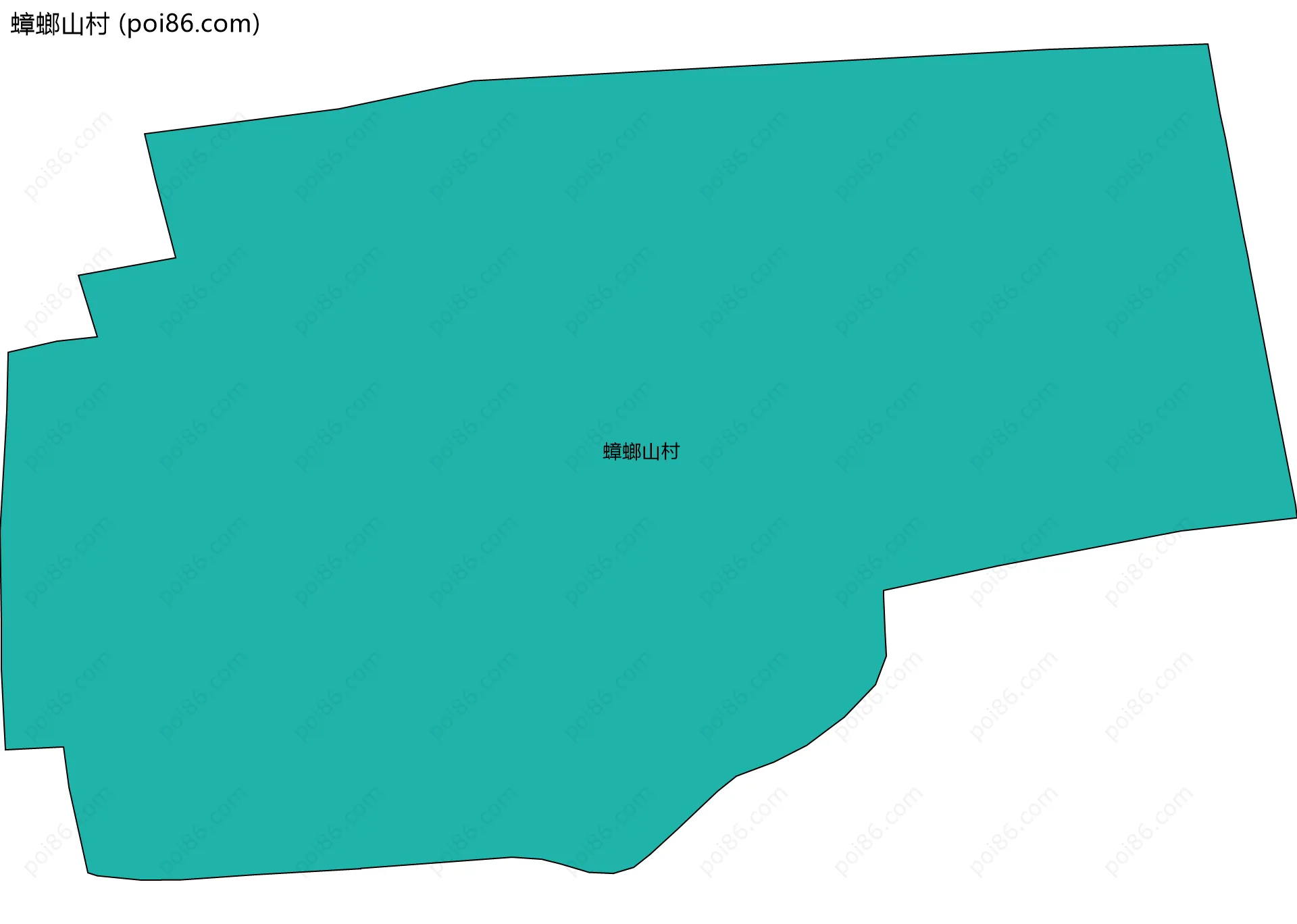 蟑螂山村边界地图