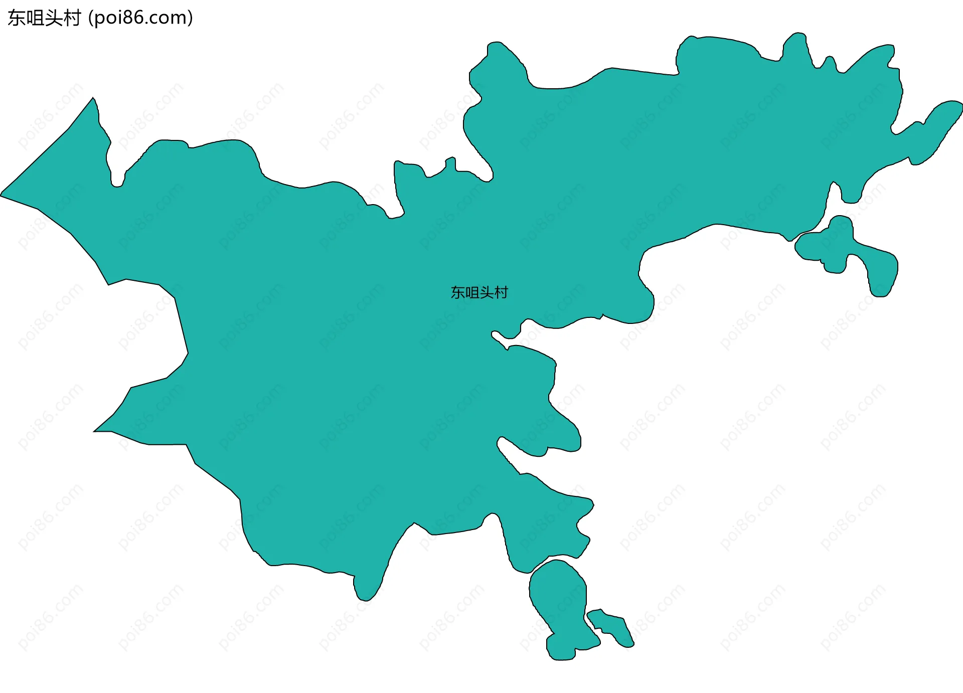 东咀头村边界地图