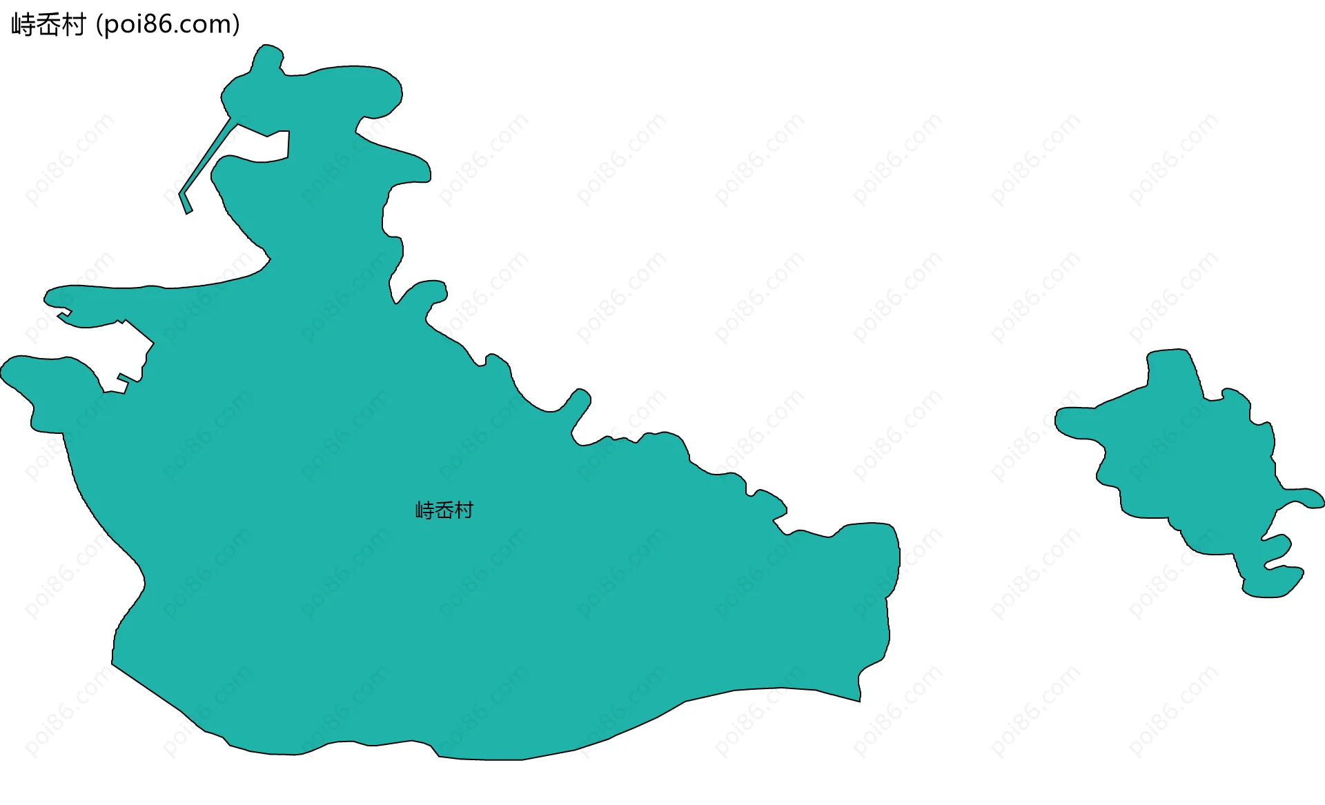 峙岙村边界地图