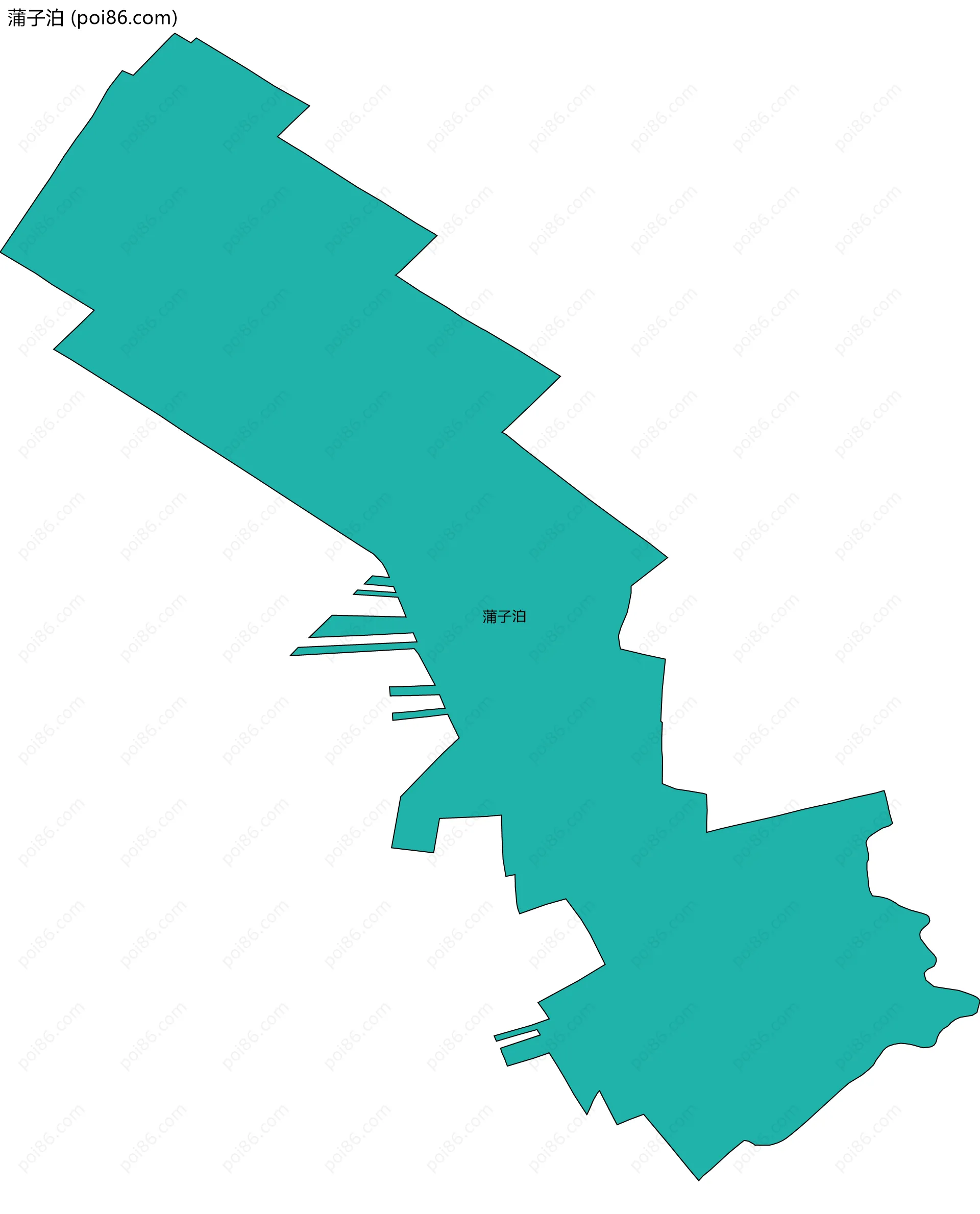 蒲子泊边界地图