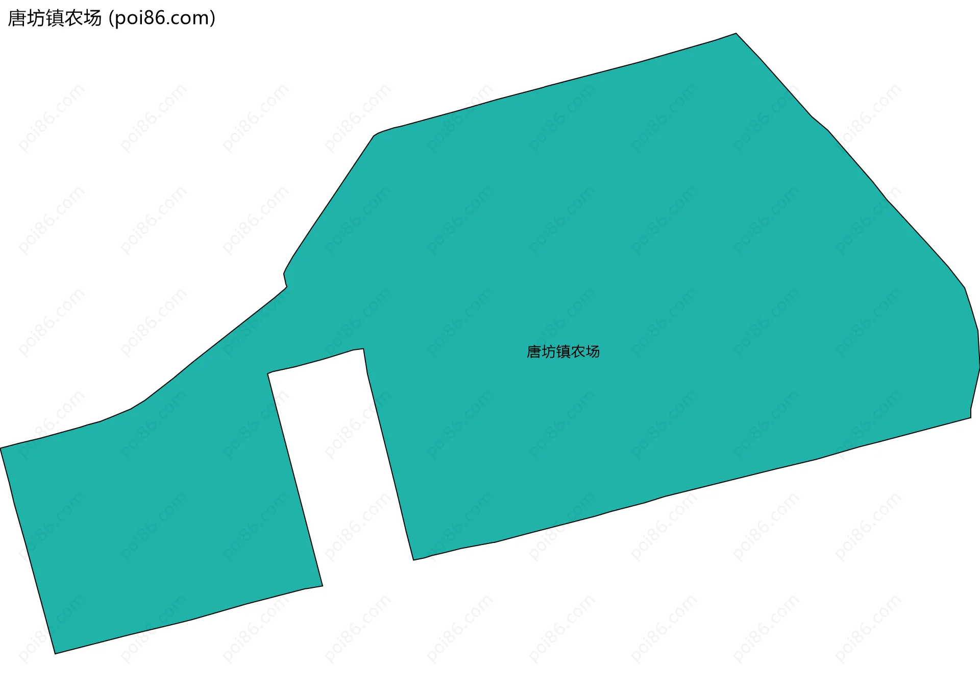 唐坊镇农场边界地图
