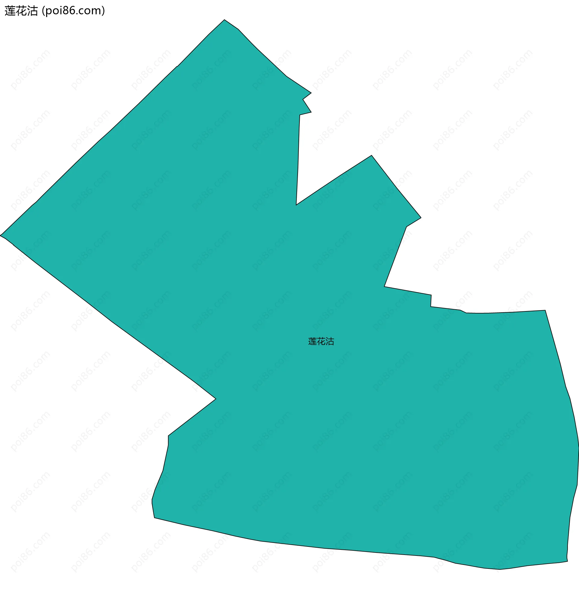 莲花沽边界地图