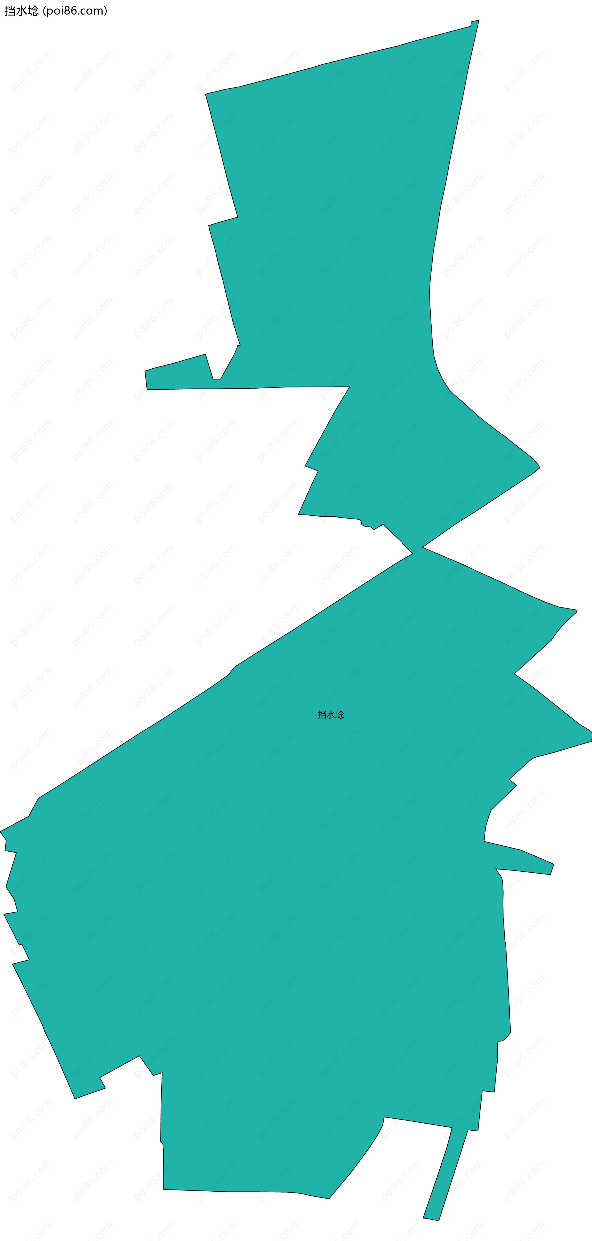 挡水埝边界地图