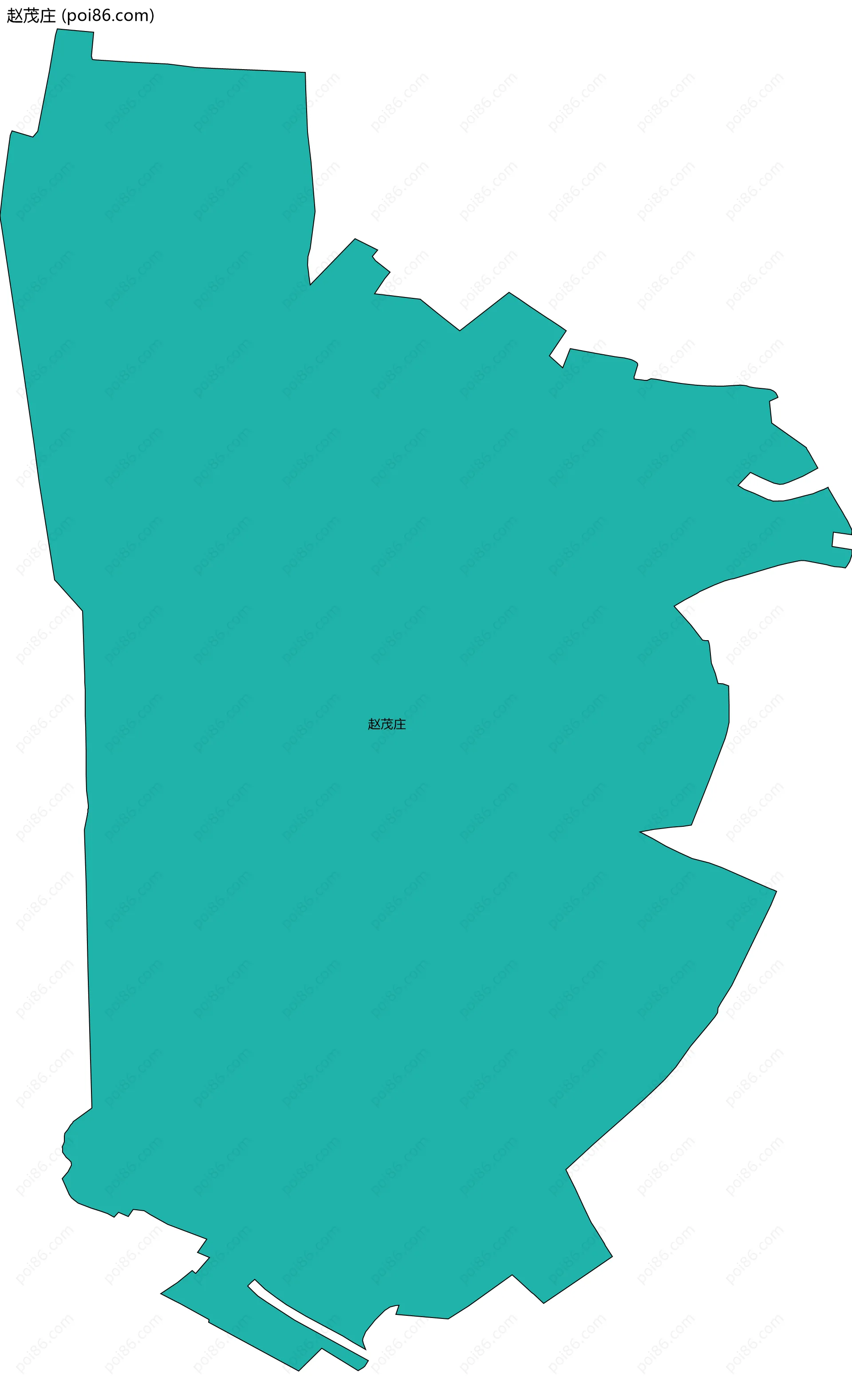 赵茂庄边界地图