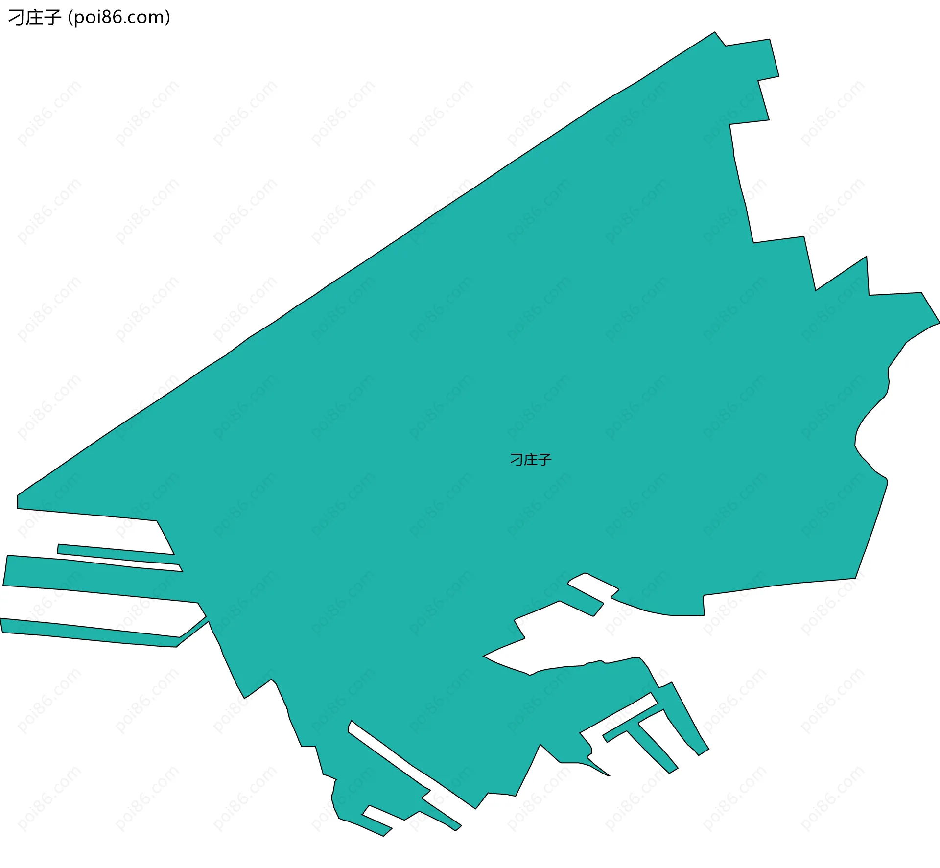 刁庄子边界地图