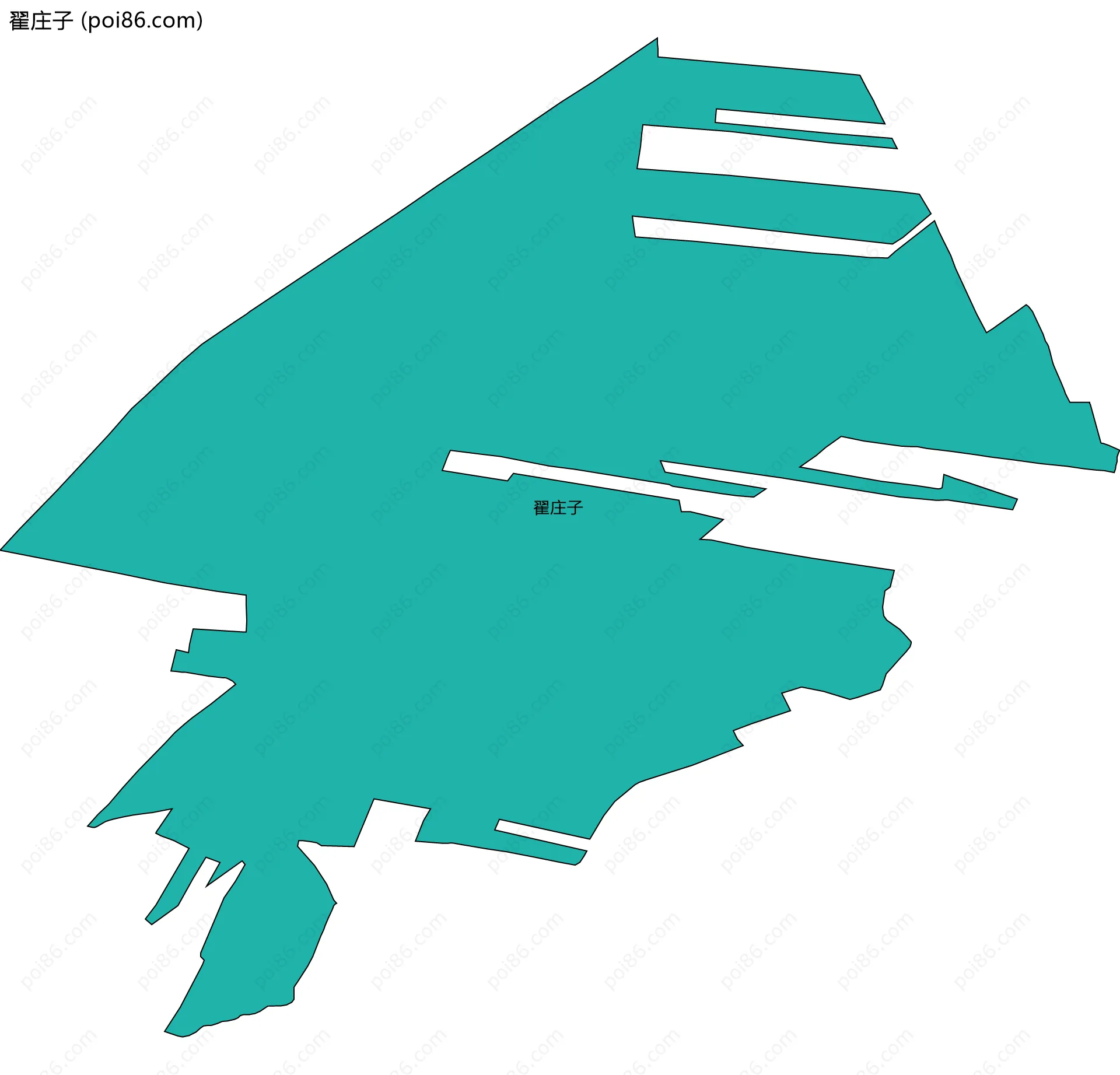 翟庄子边界地图