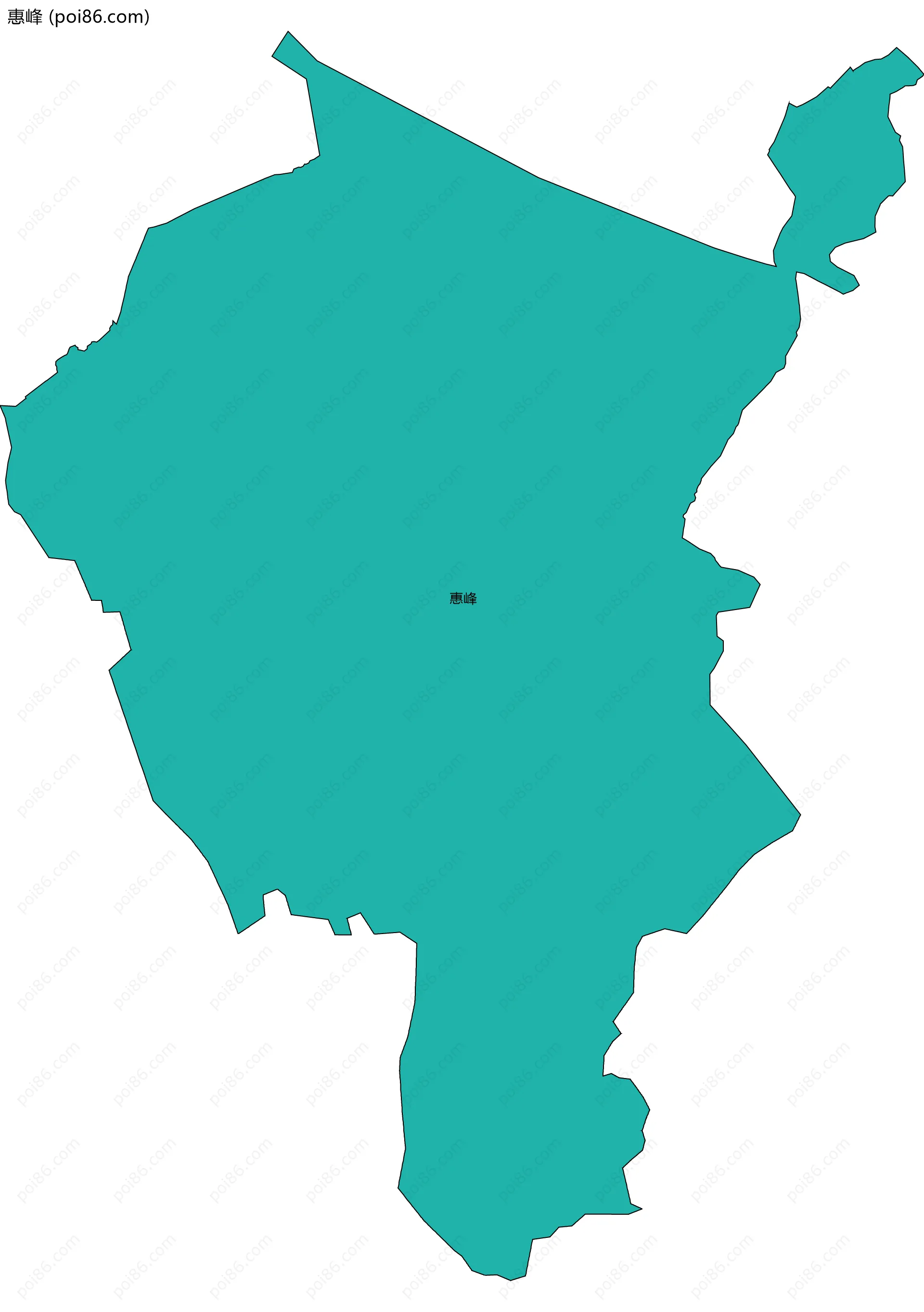 惠峰边界地图