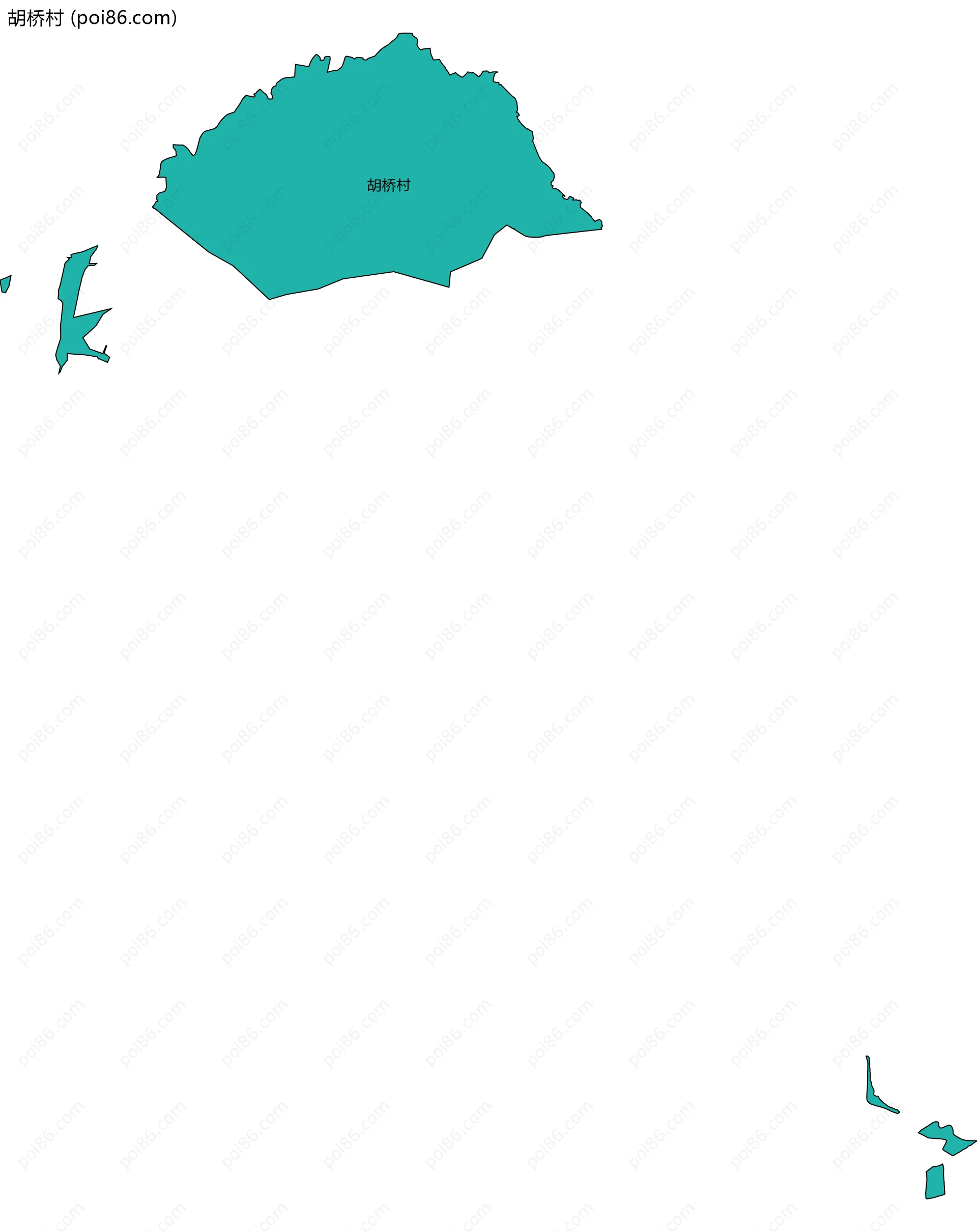 胡桥村边界地图