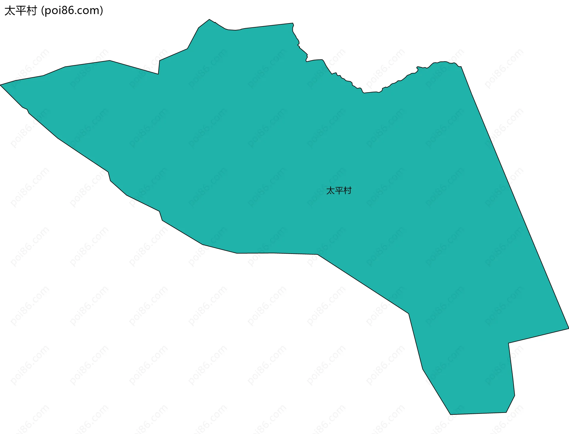太平村边界地图