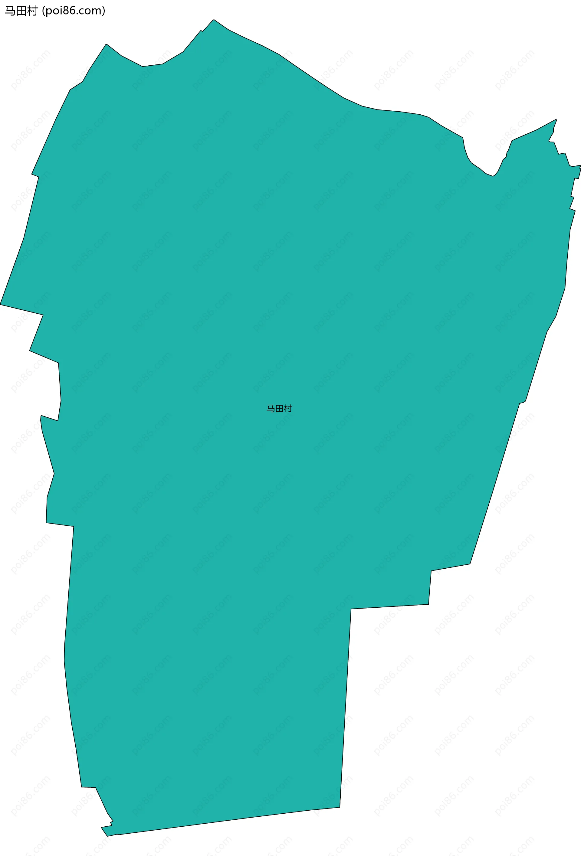 马田村边界地图