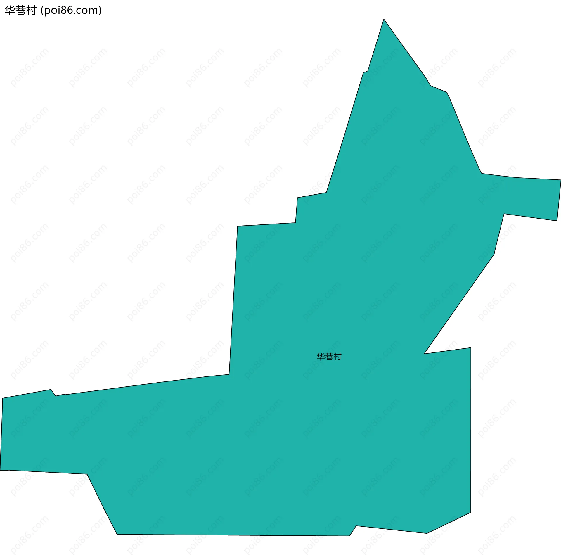 华巷村边界地图