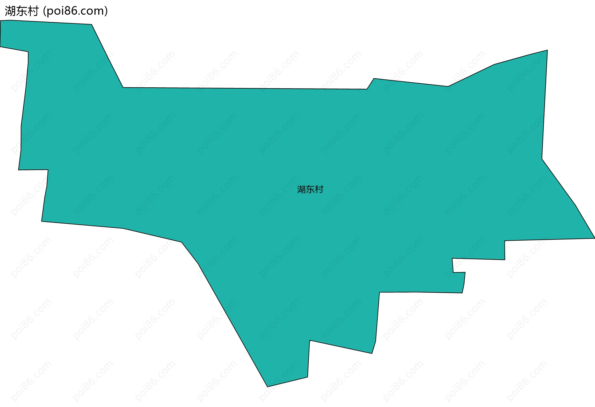 湖东村边界地图