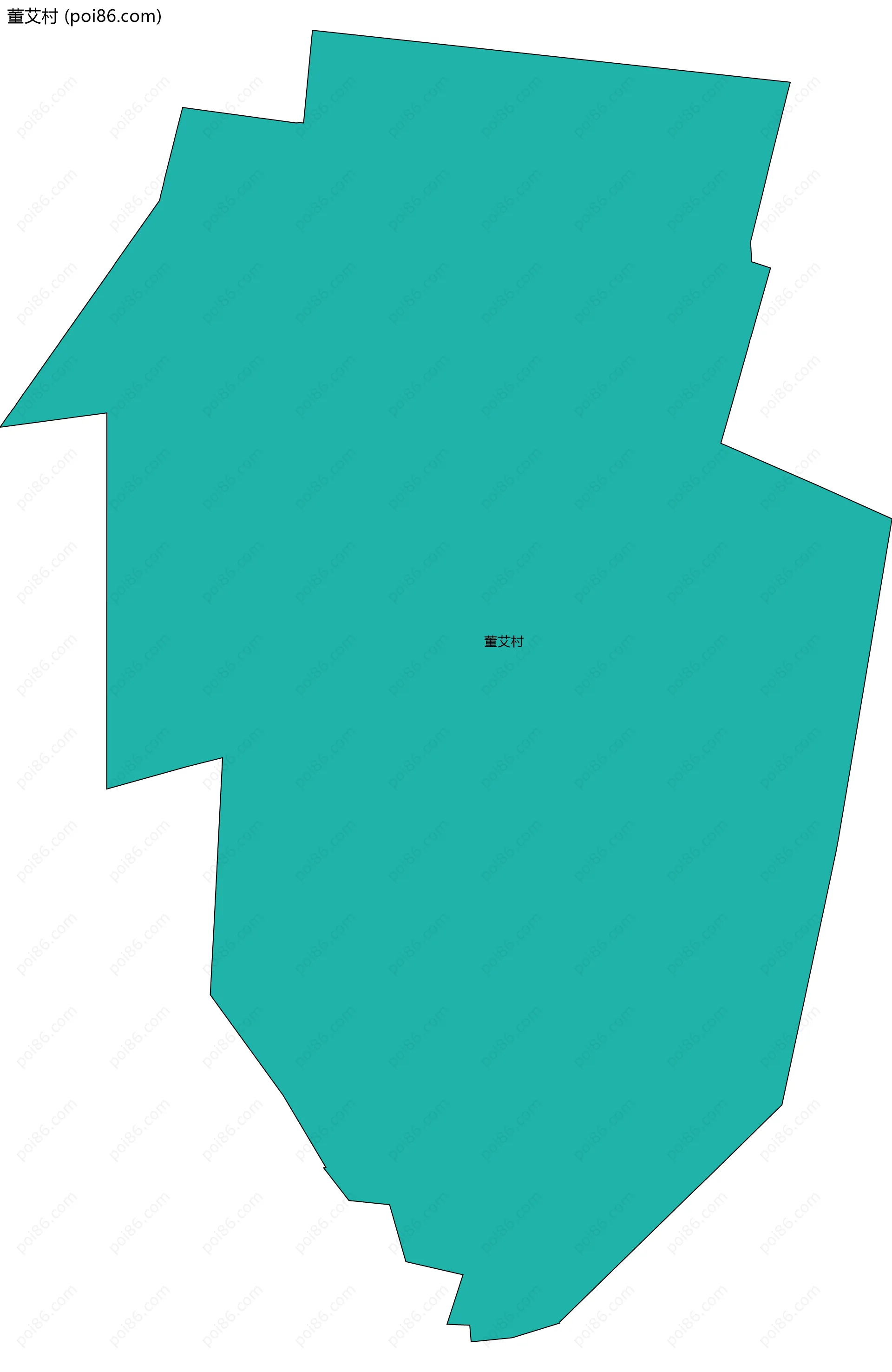 董艾村边界地图