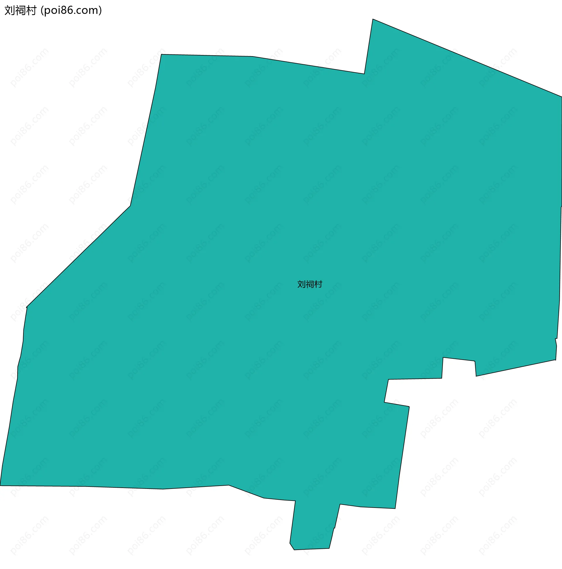 刘祠村边界地图