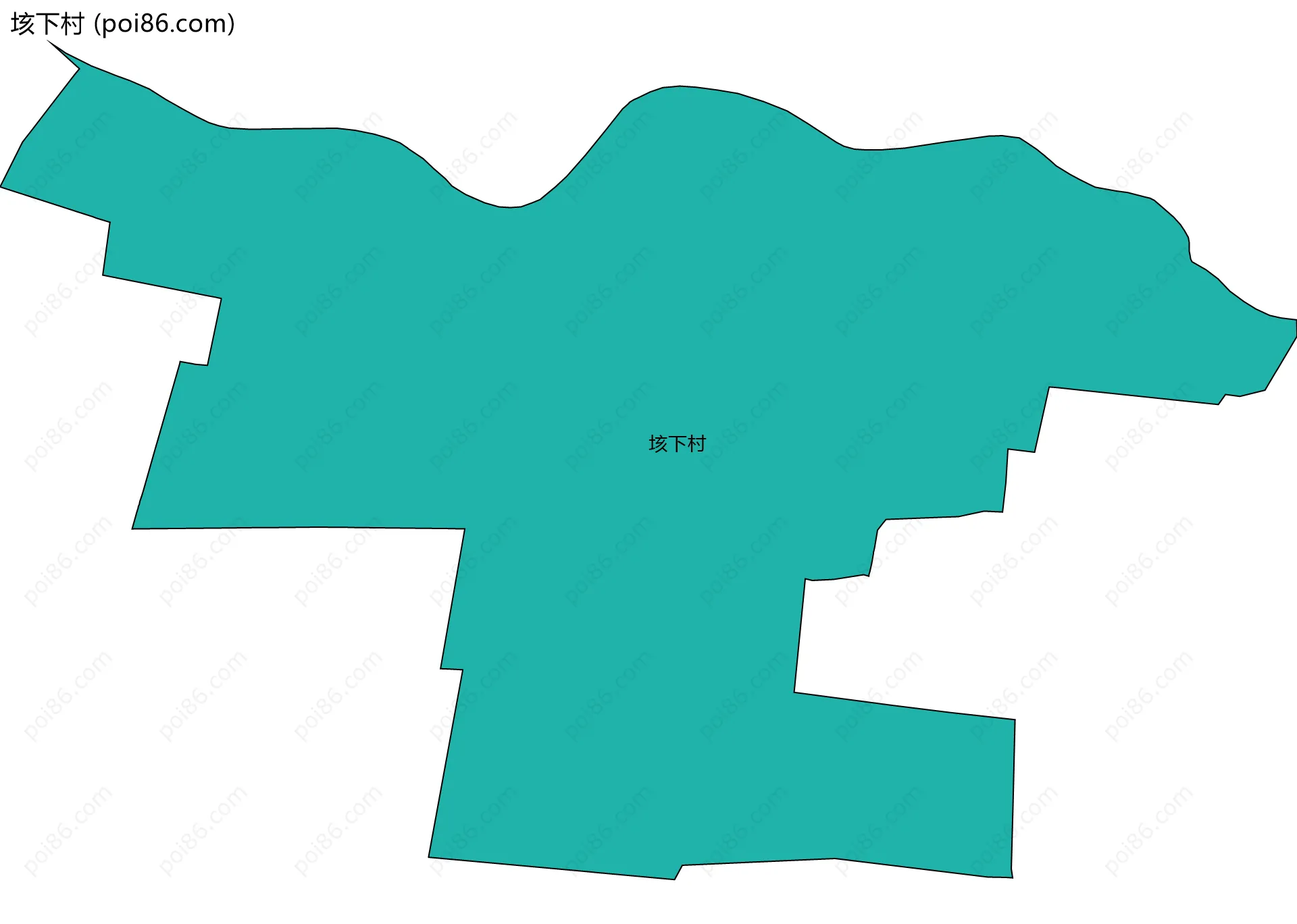 垓下村边界地图