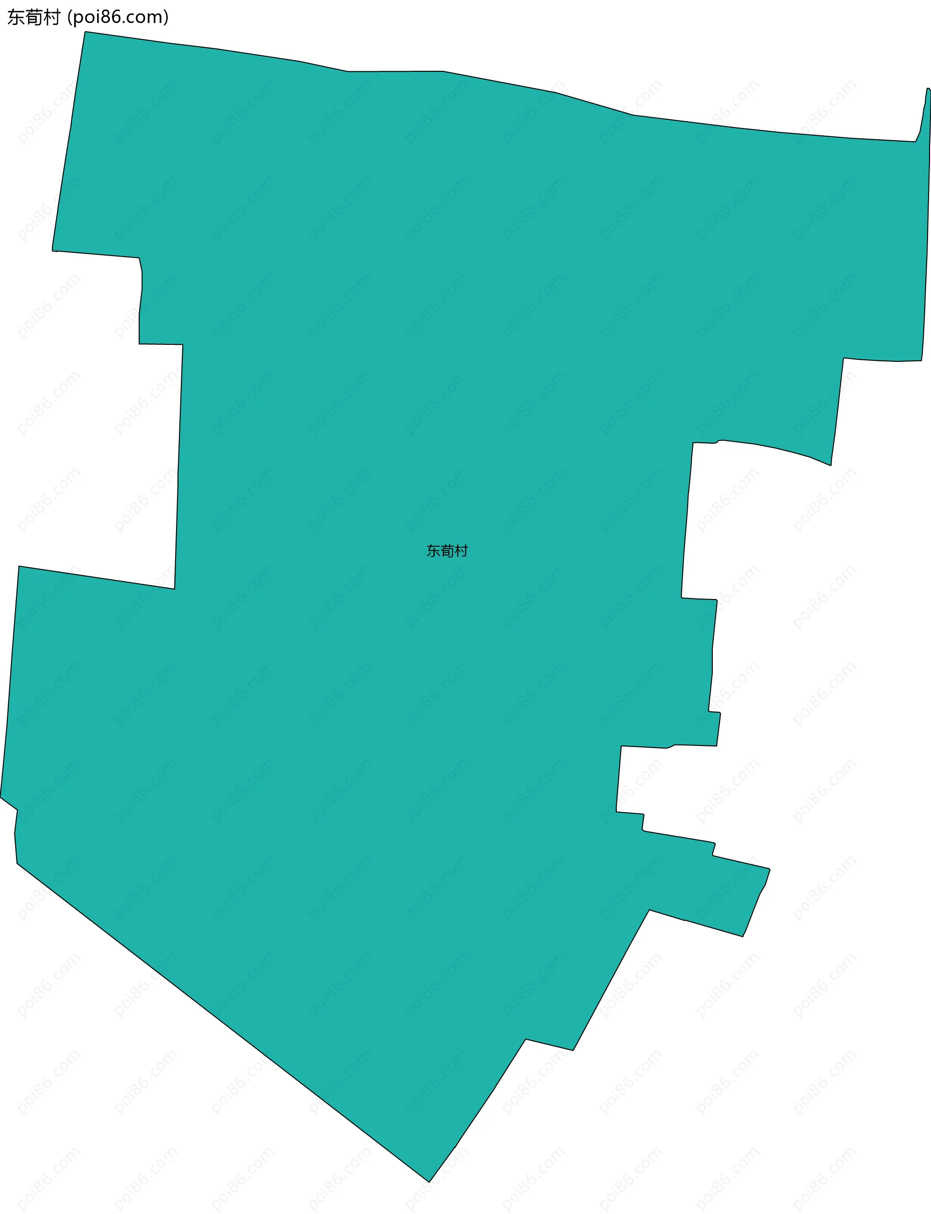 东荀村边界地图