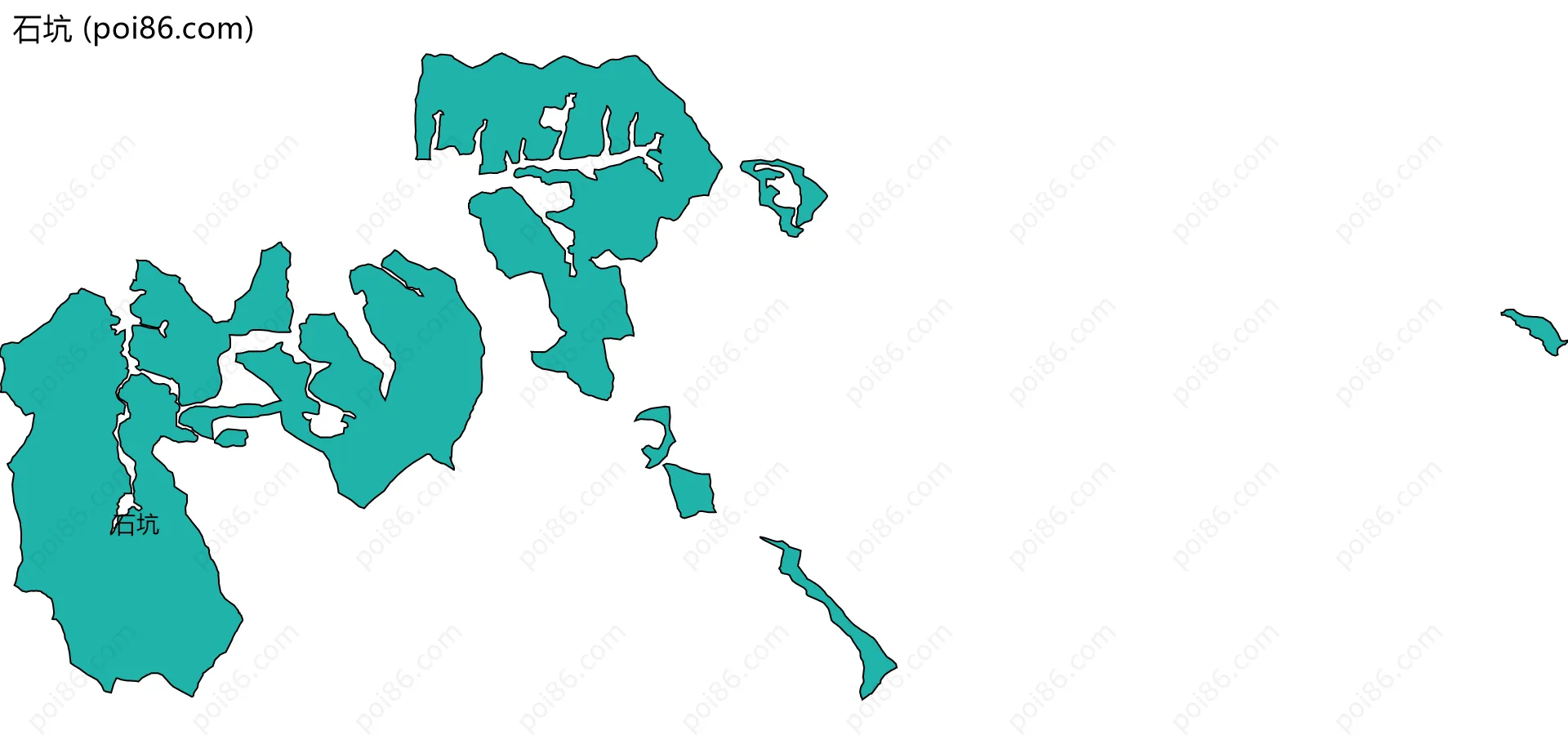 石坑边界地图