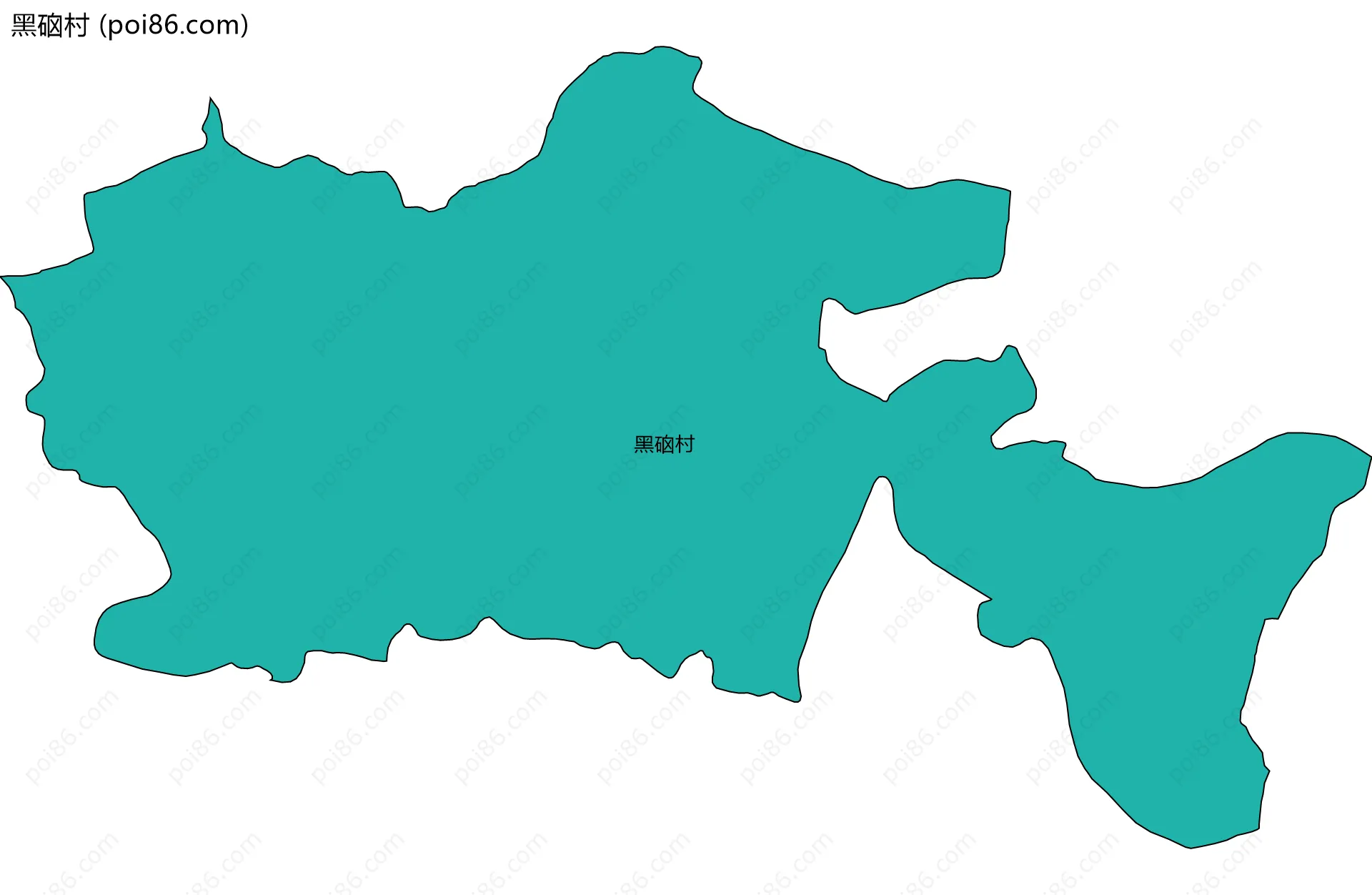 黑硇村边界地图