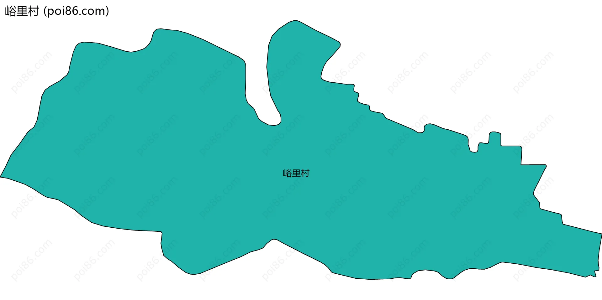 峪里村边界地图