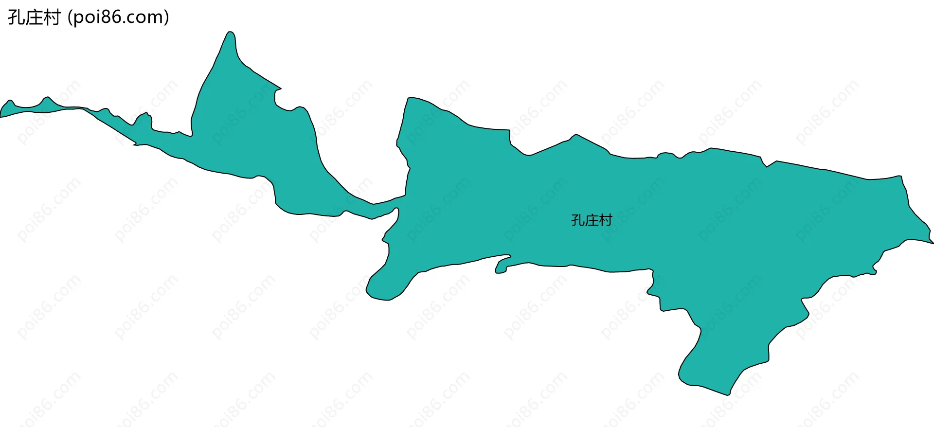 孔庄村边界地图