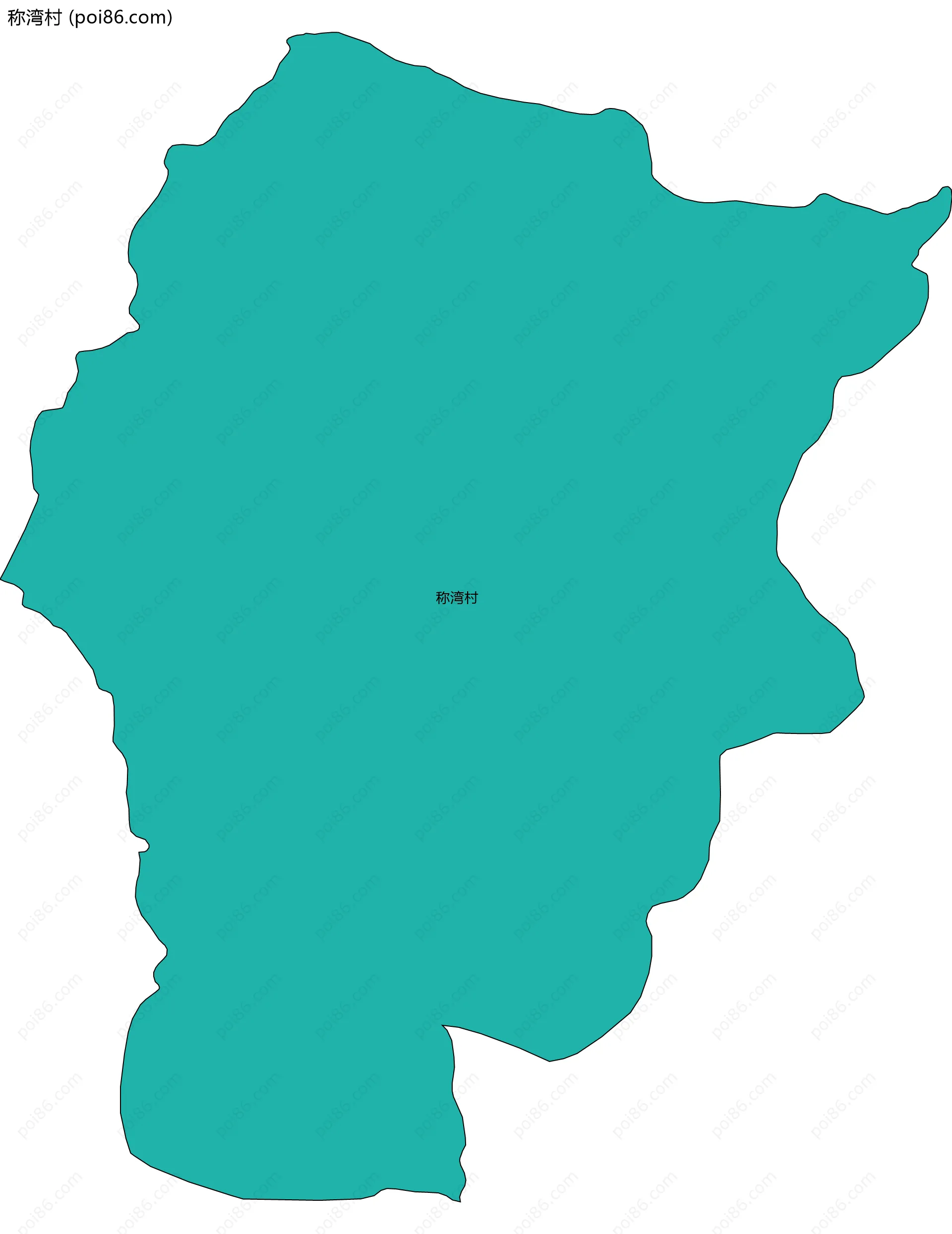 称湾村边界地图