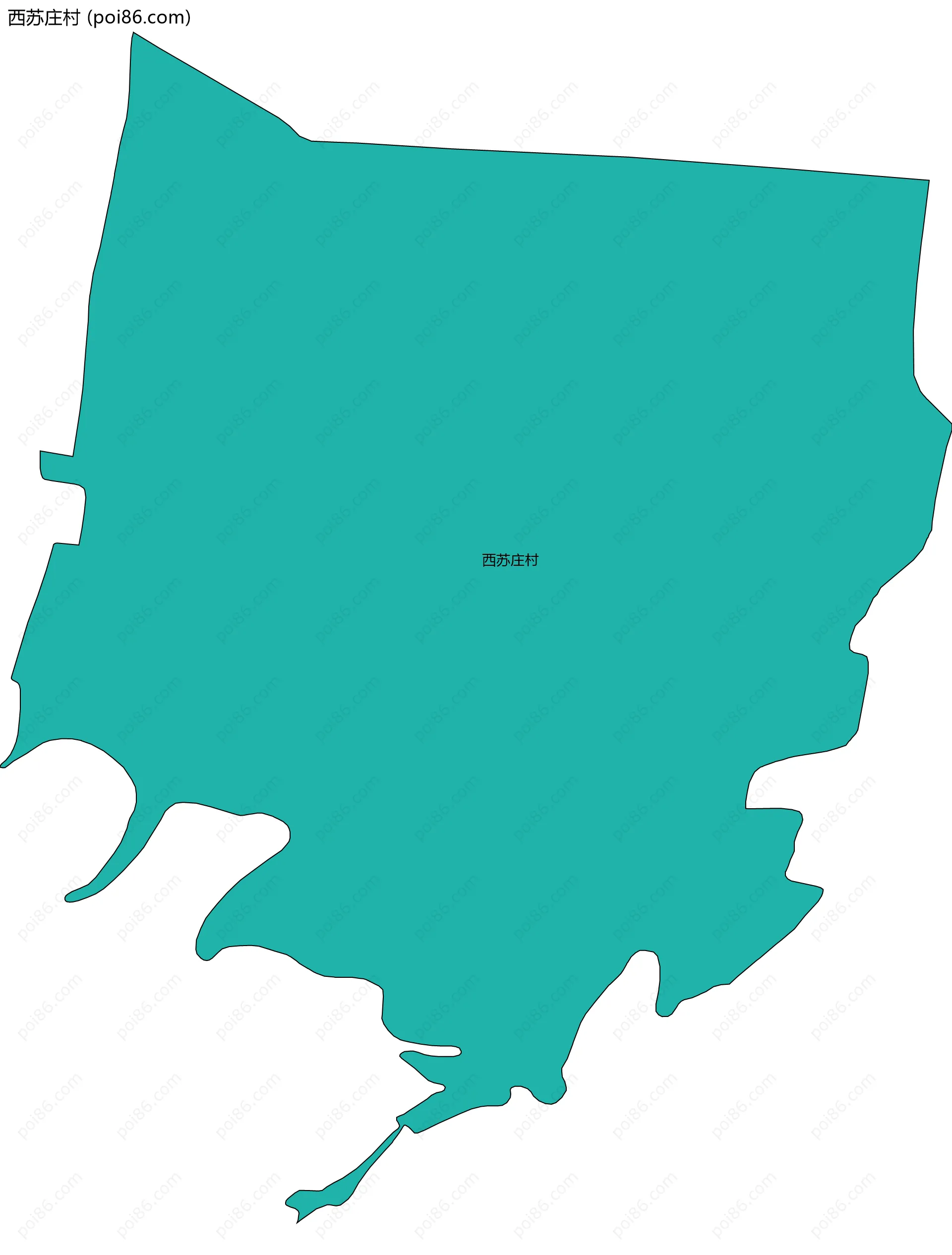 西苏庄村边界地图