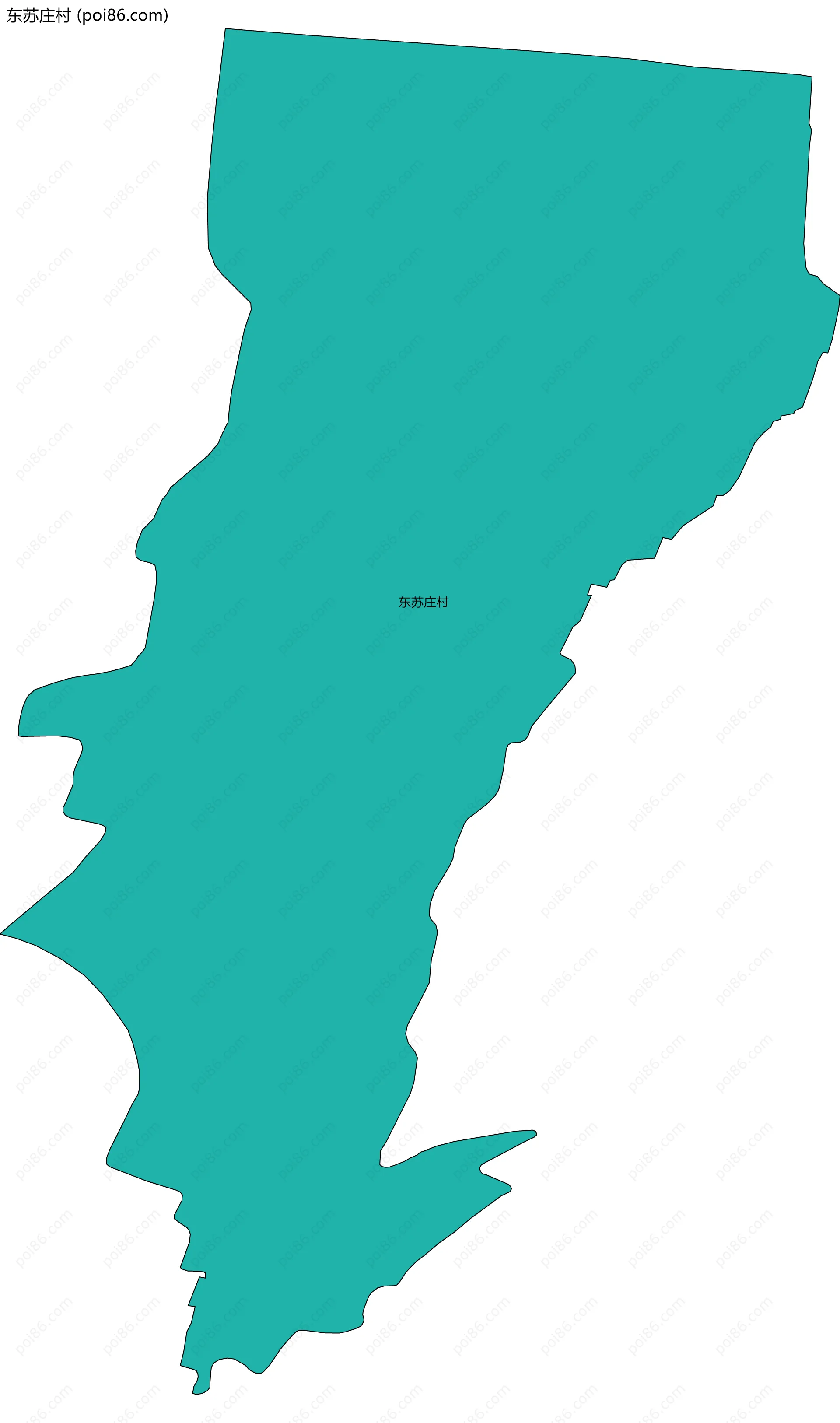 东苏庄村边界地图