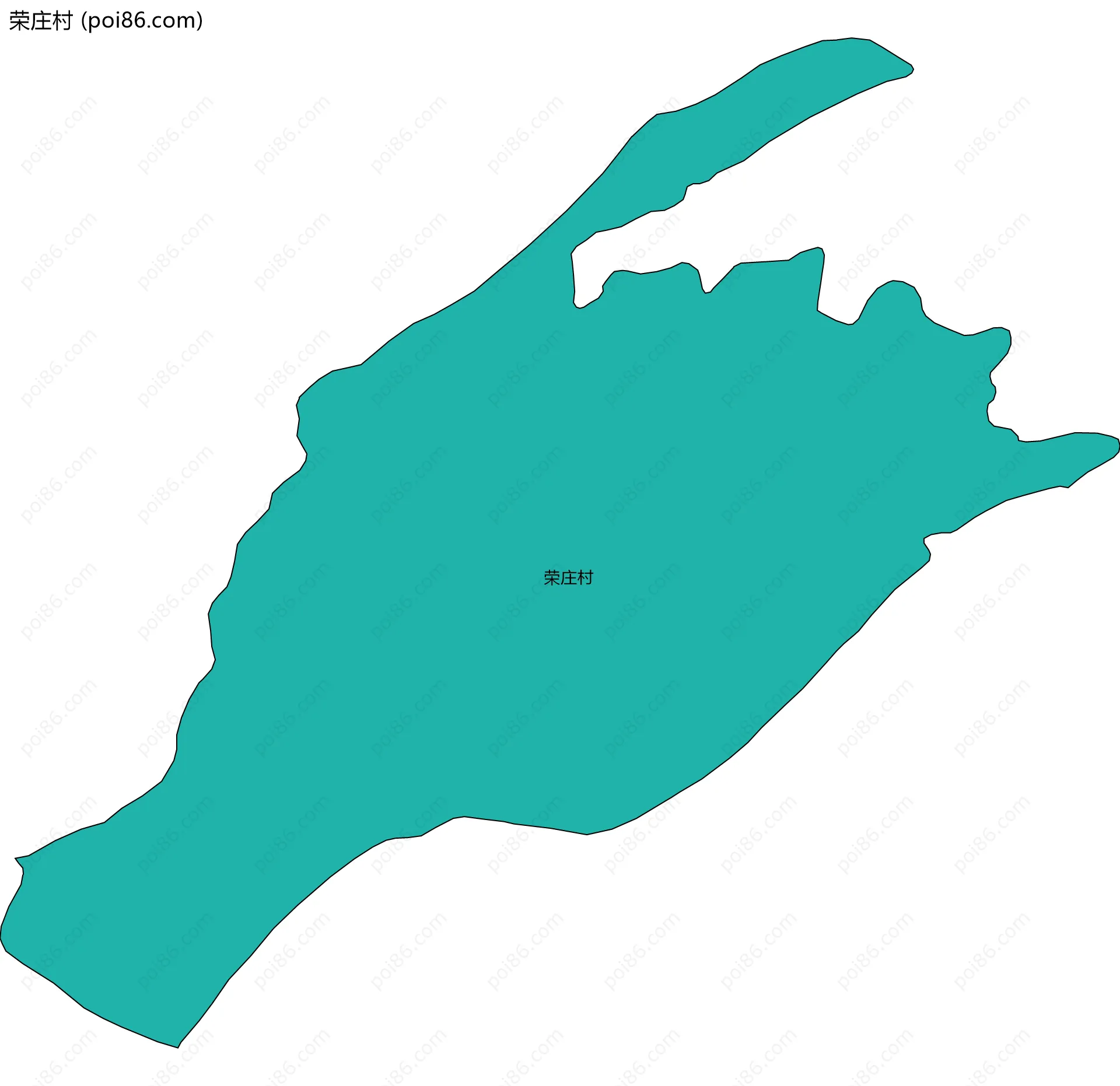 荣庄村边界地图