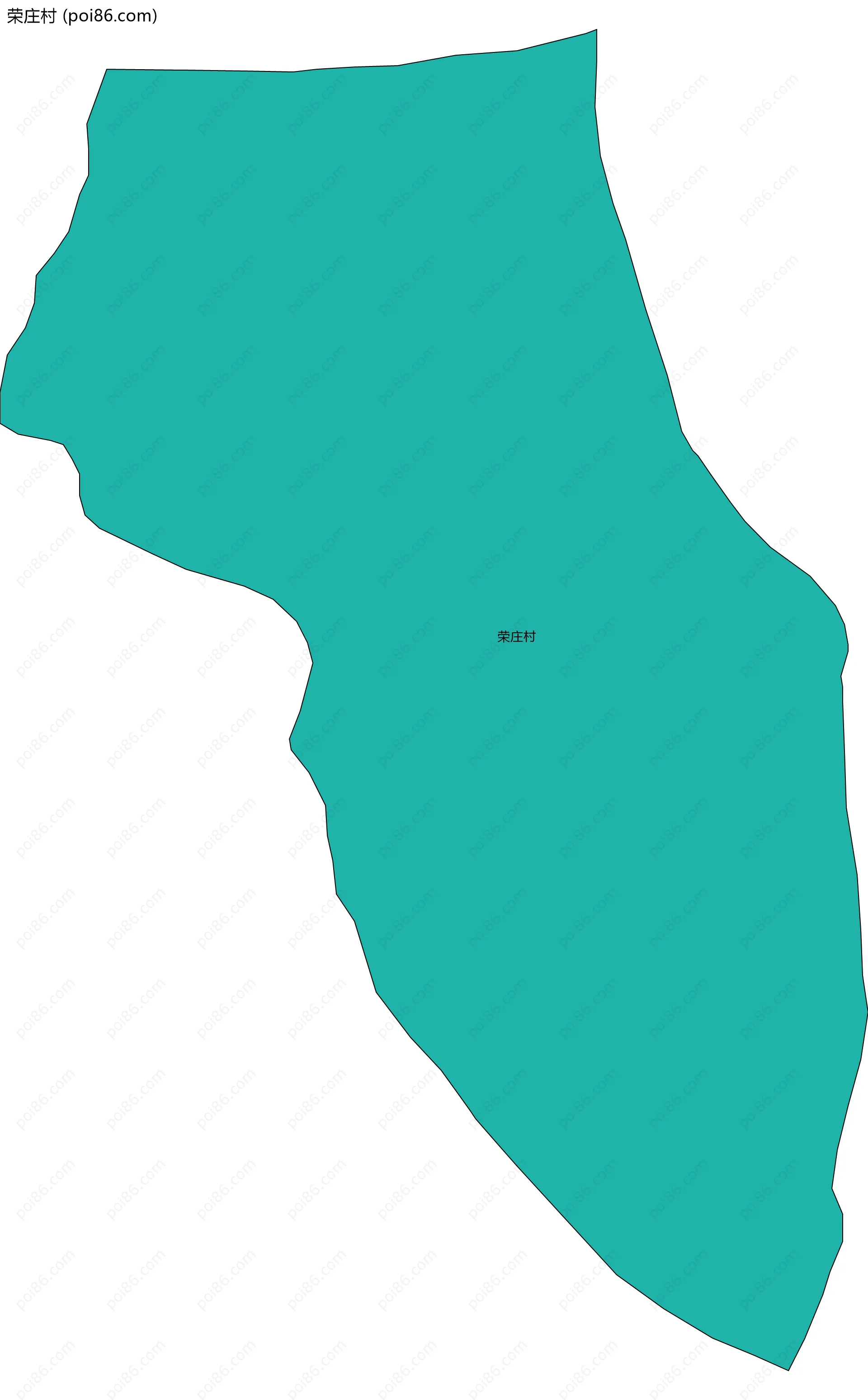 荣庄村边界地图