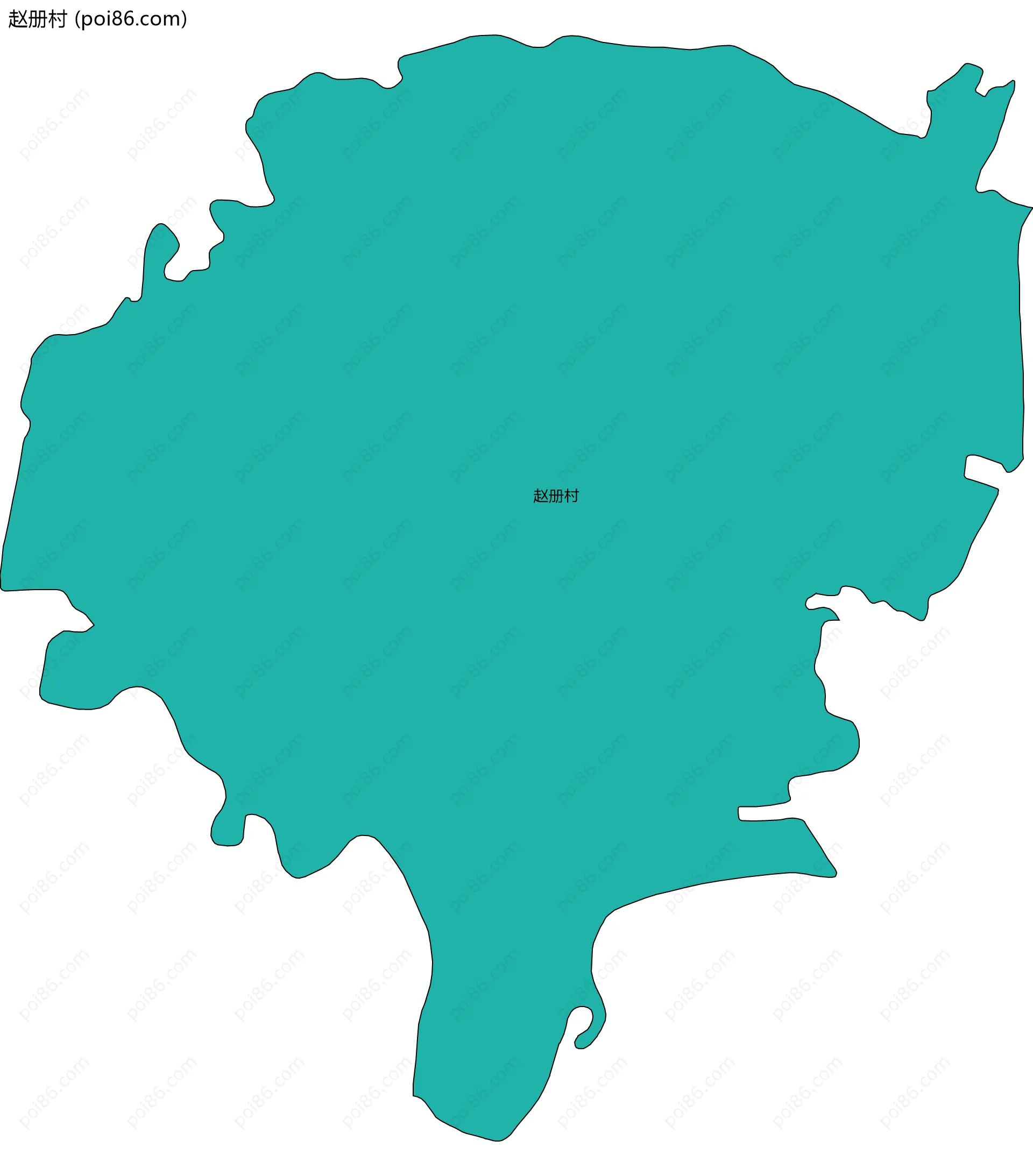 赵册村边界地图