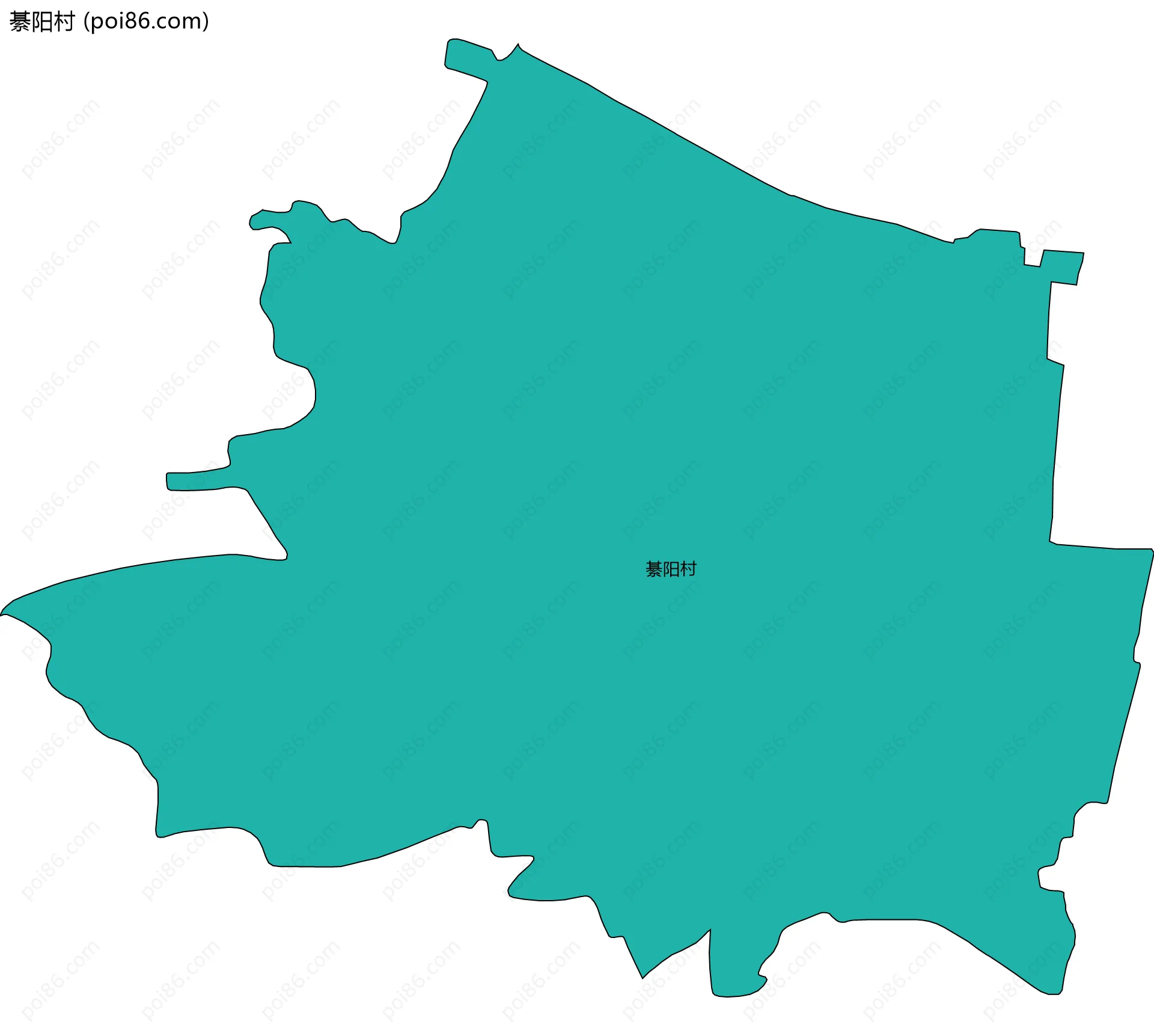 綦阳村边界地图