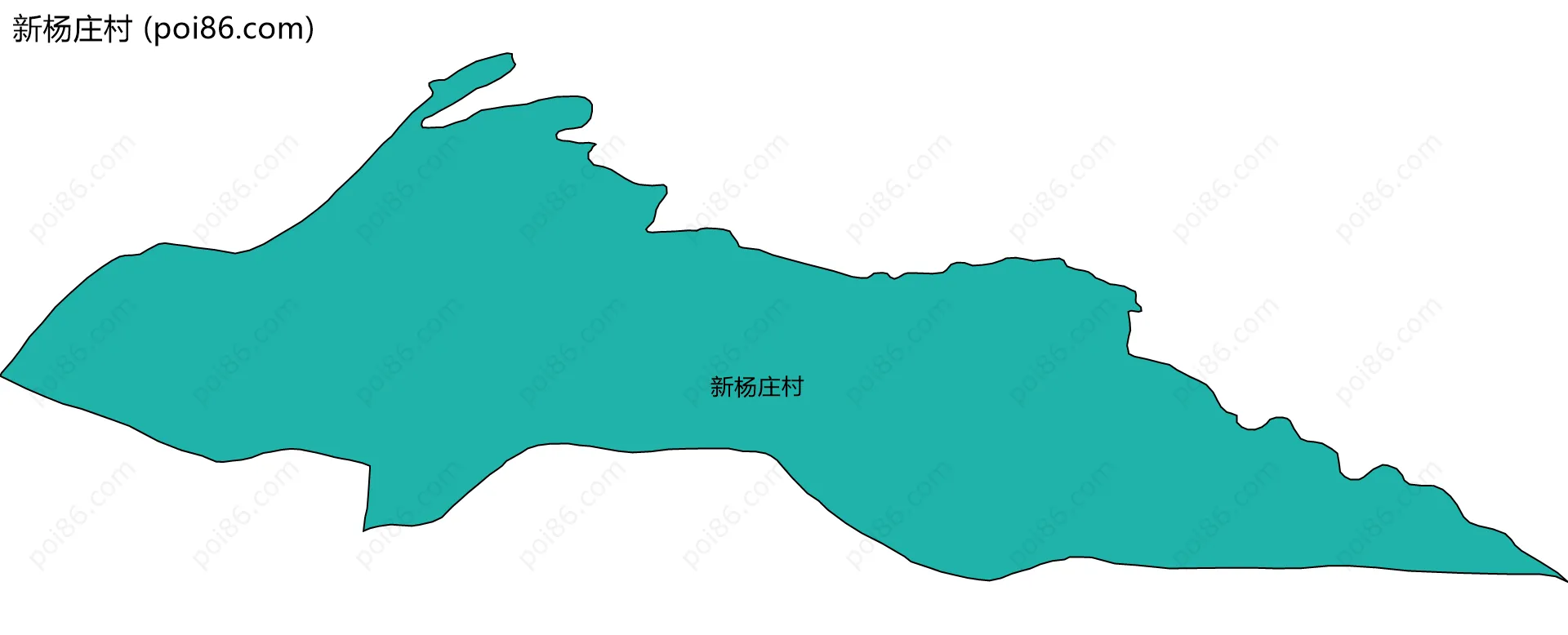 新杨庄村边界地图