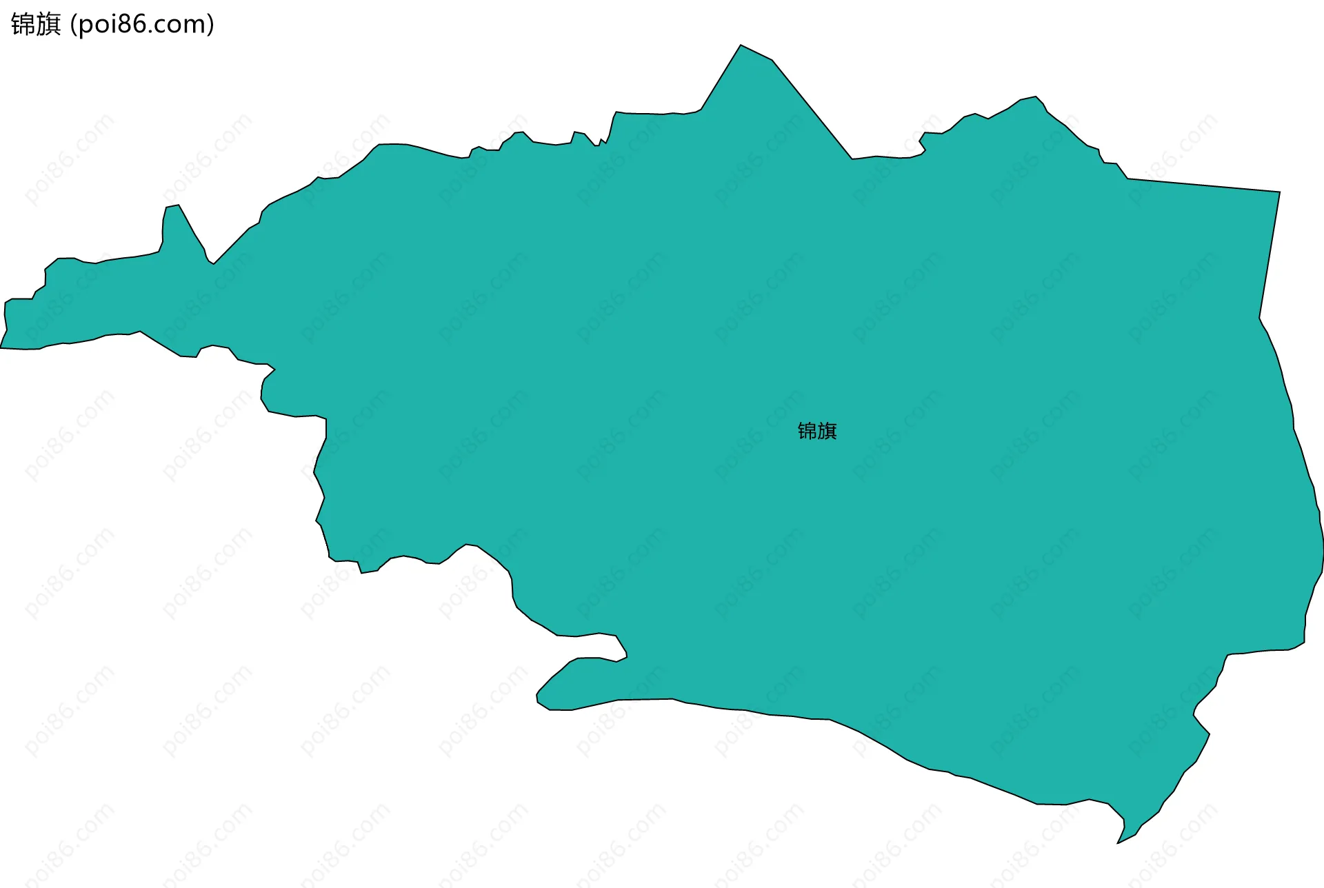 锦旗边界地图