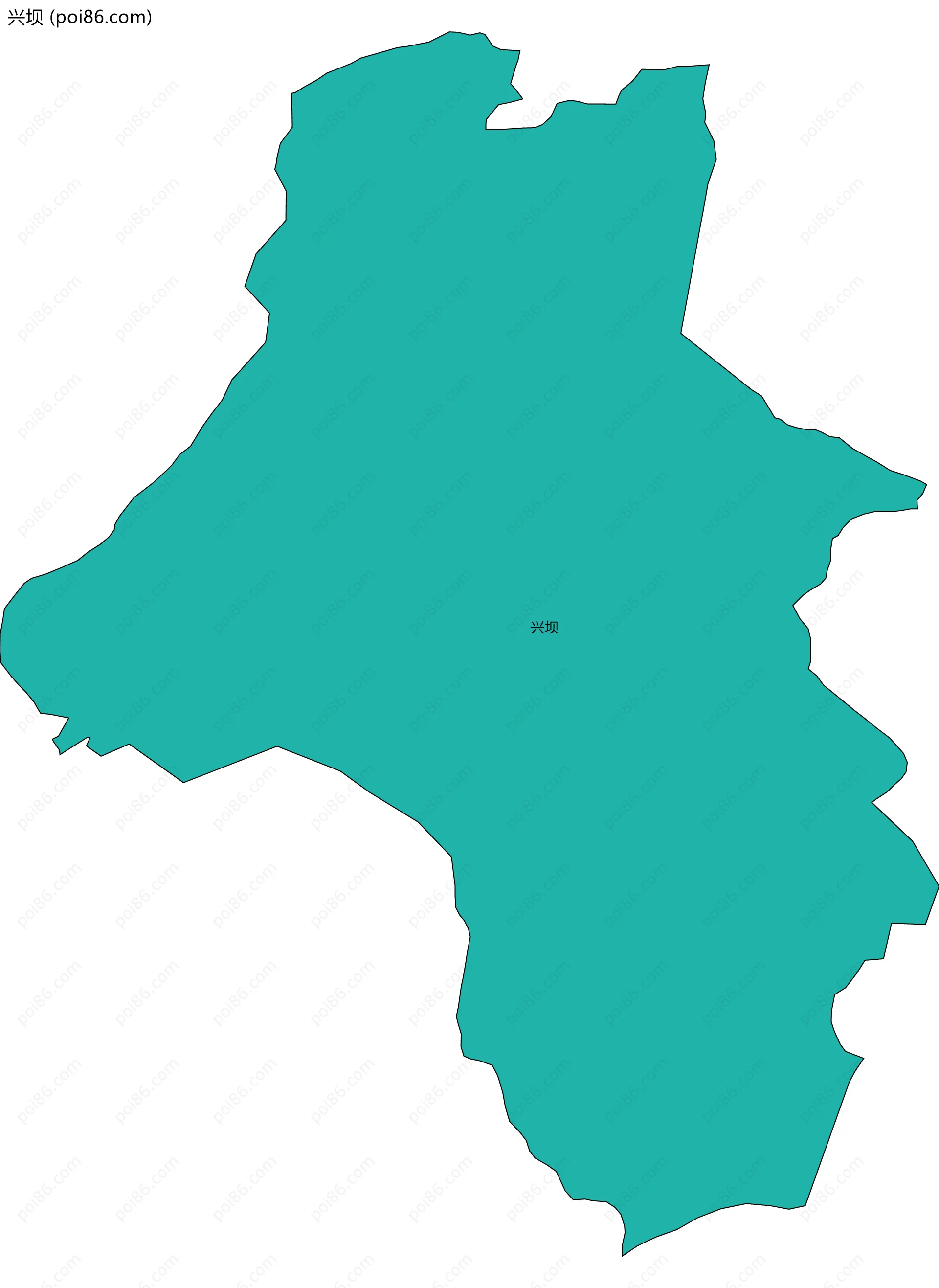 兴坝边界地图