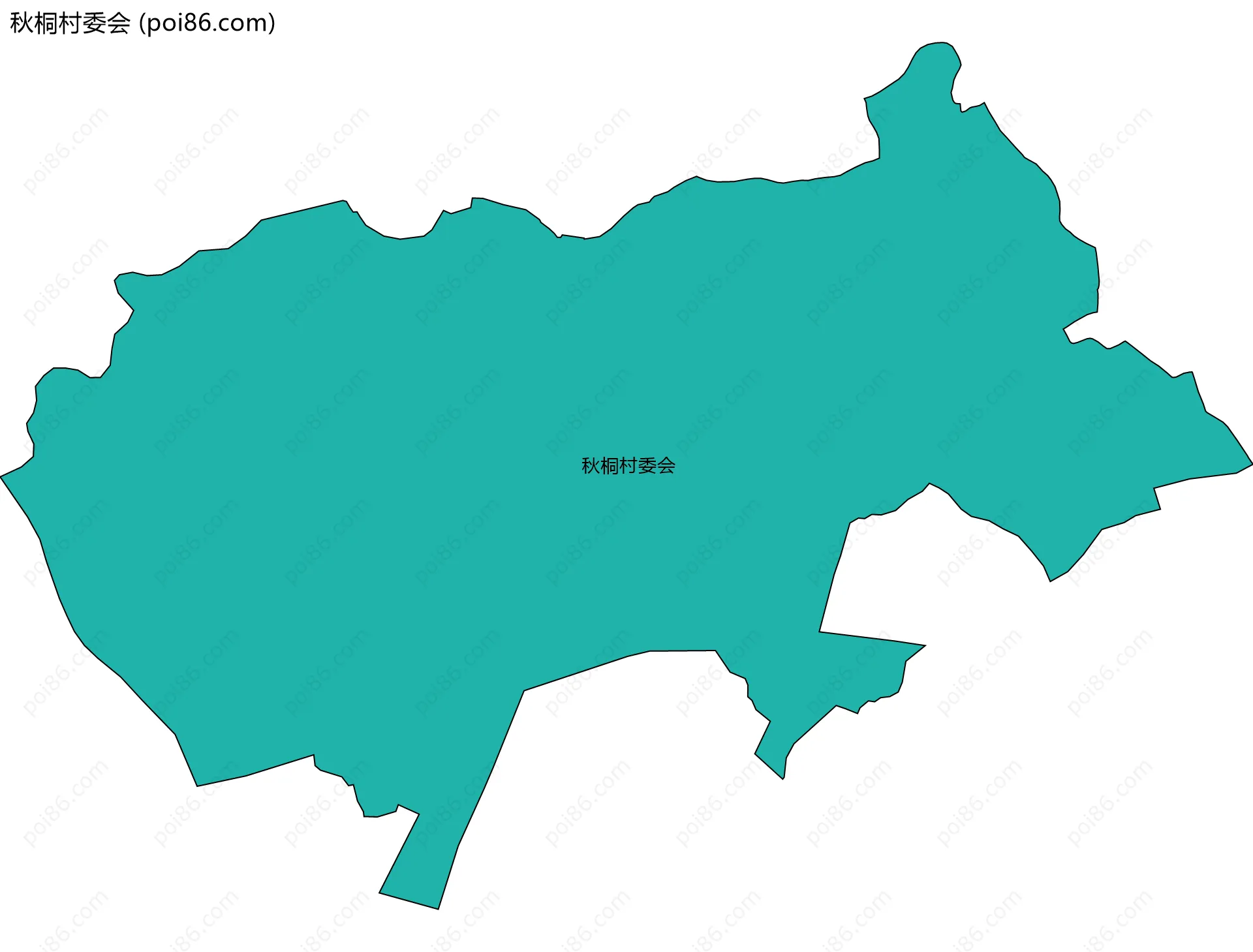 秋桐村委会边界地图