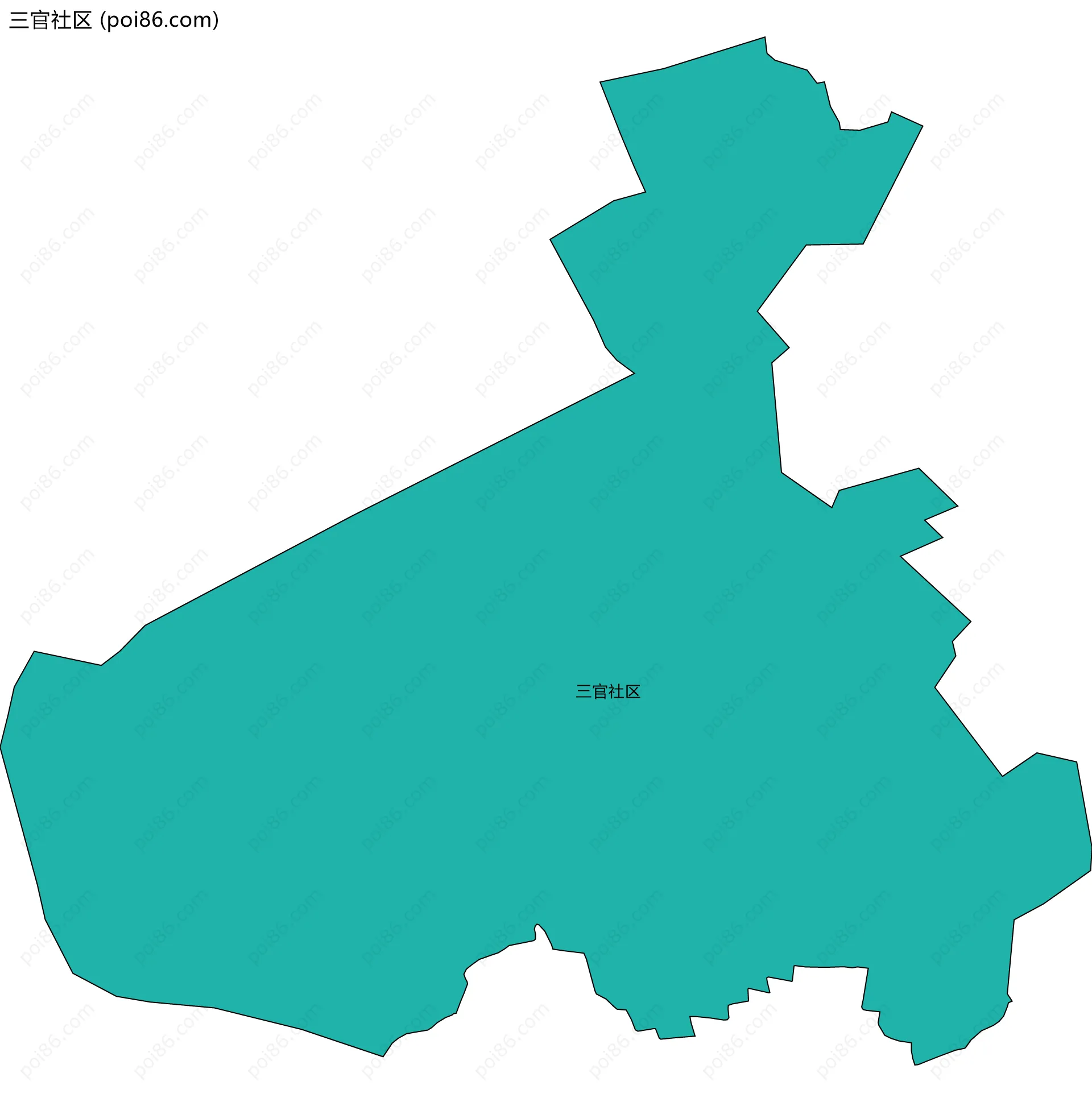 三官社区边界地图