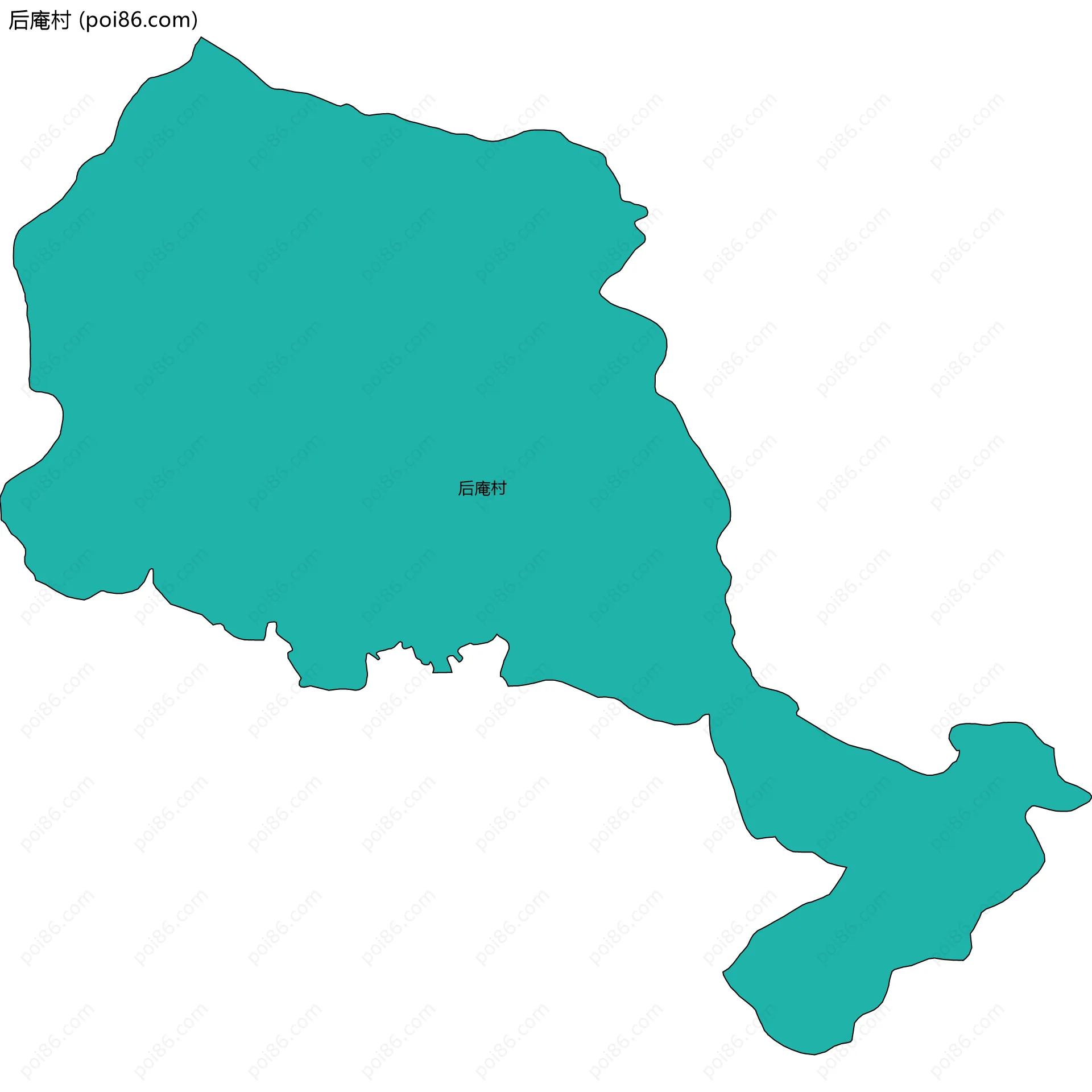 后庵村边界地图