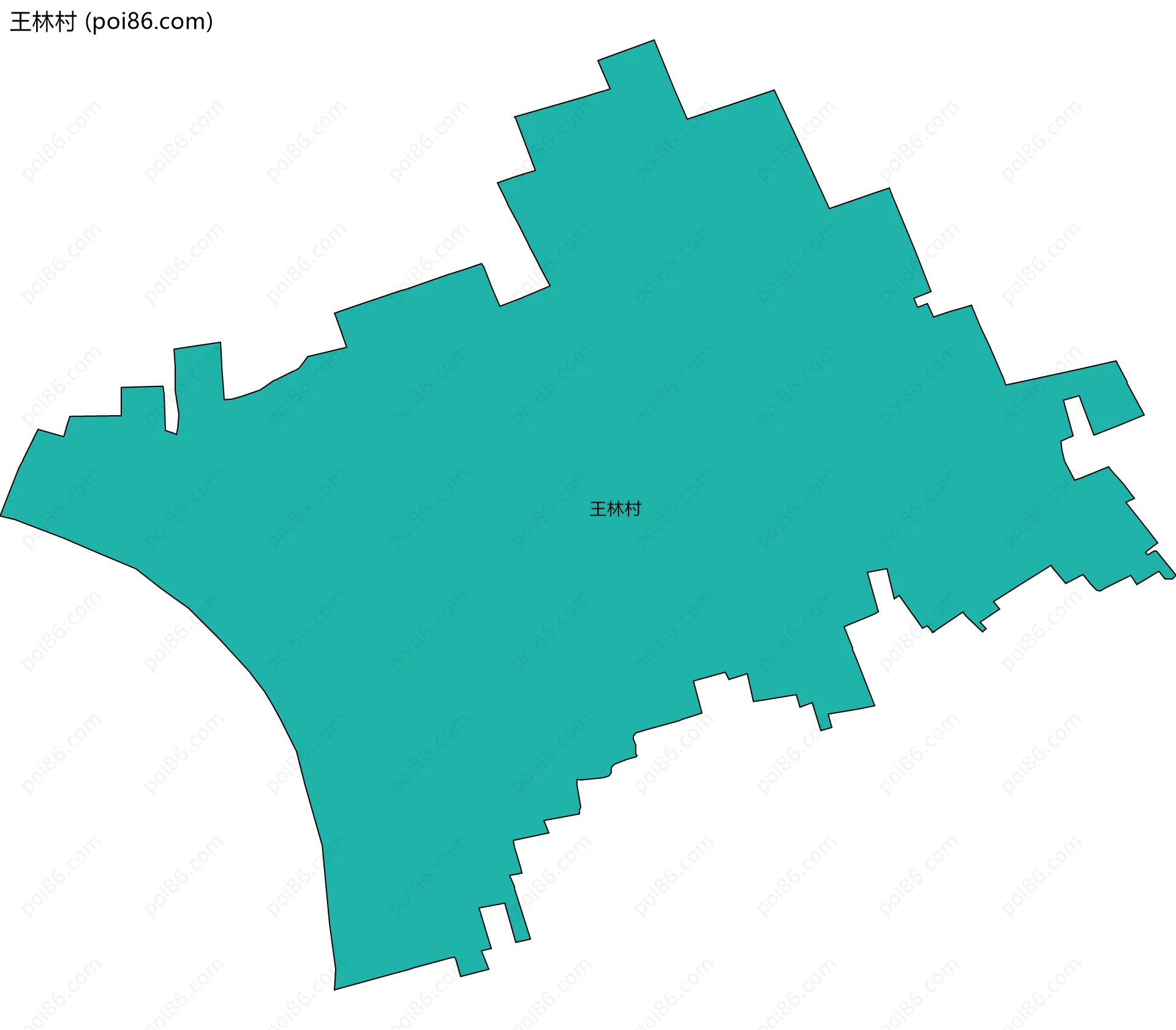 王林村边界地图