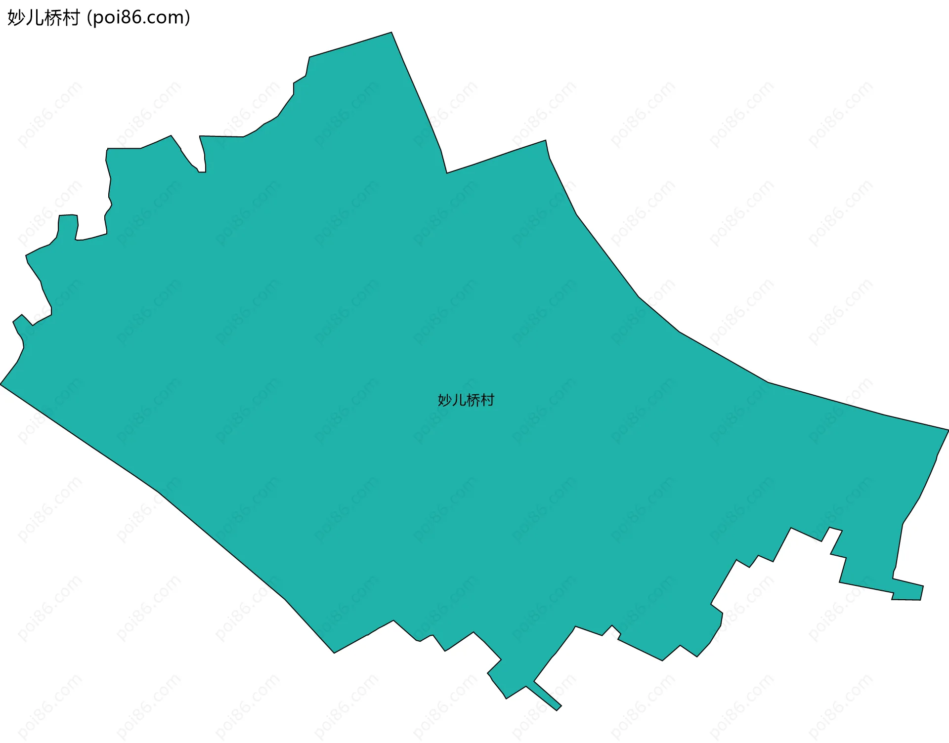妙儿桥村边界地图