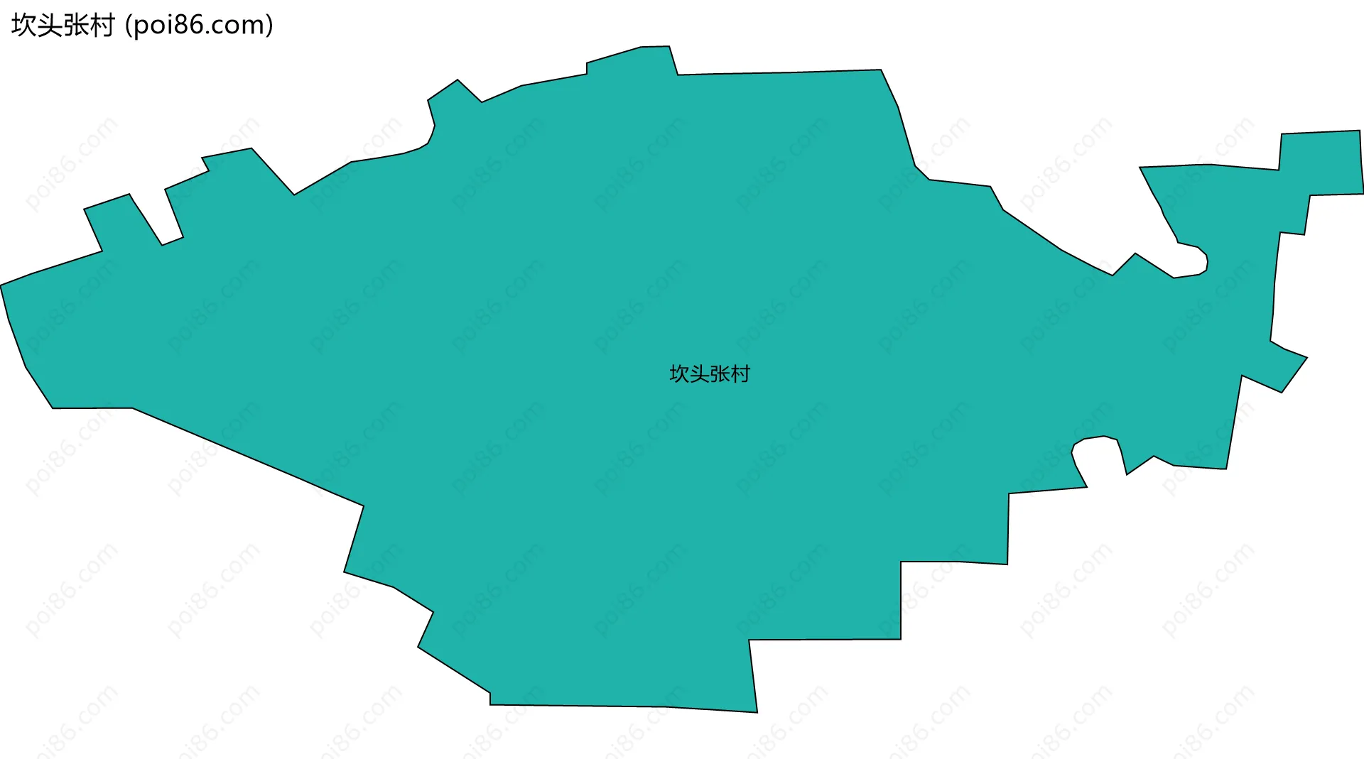 坎头张村边界地图