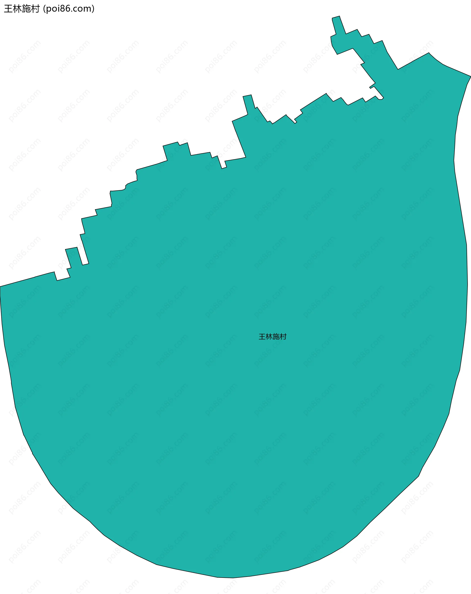 王林施村边界地图