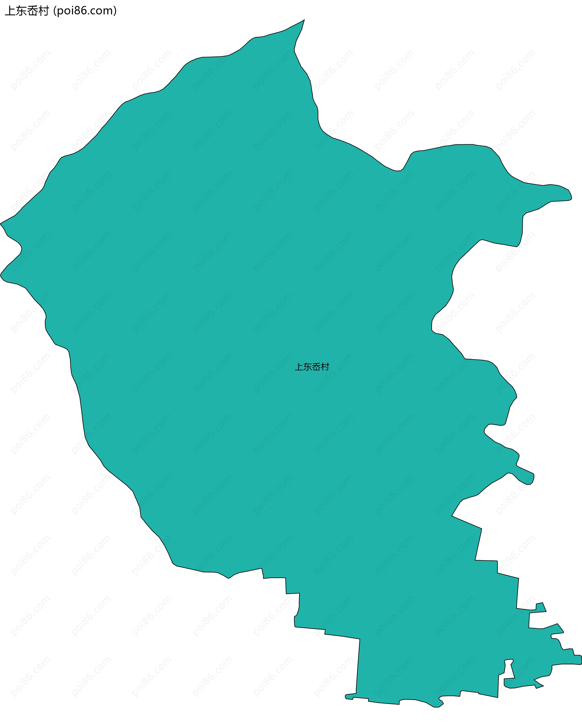 上东岙村边界地图