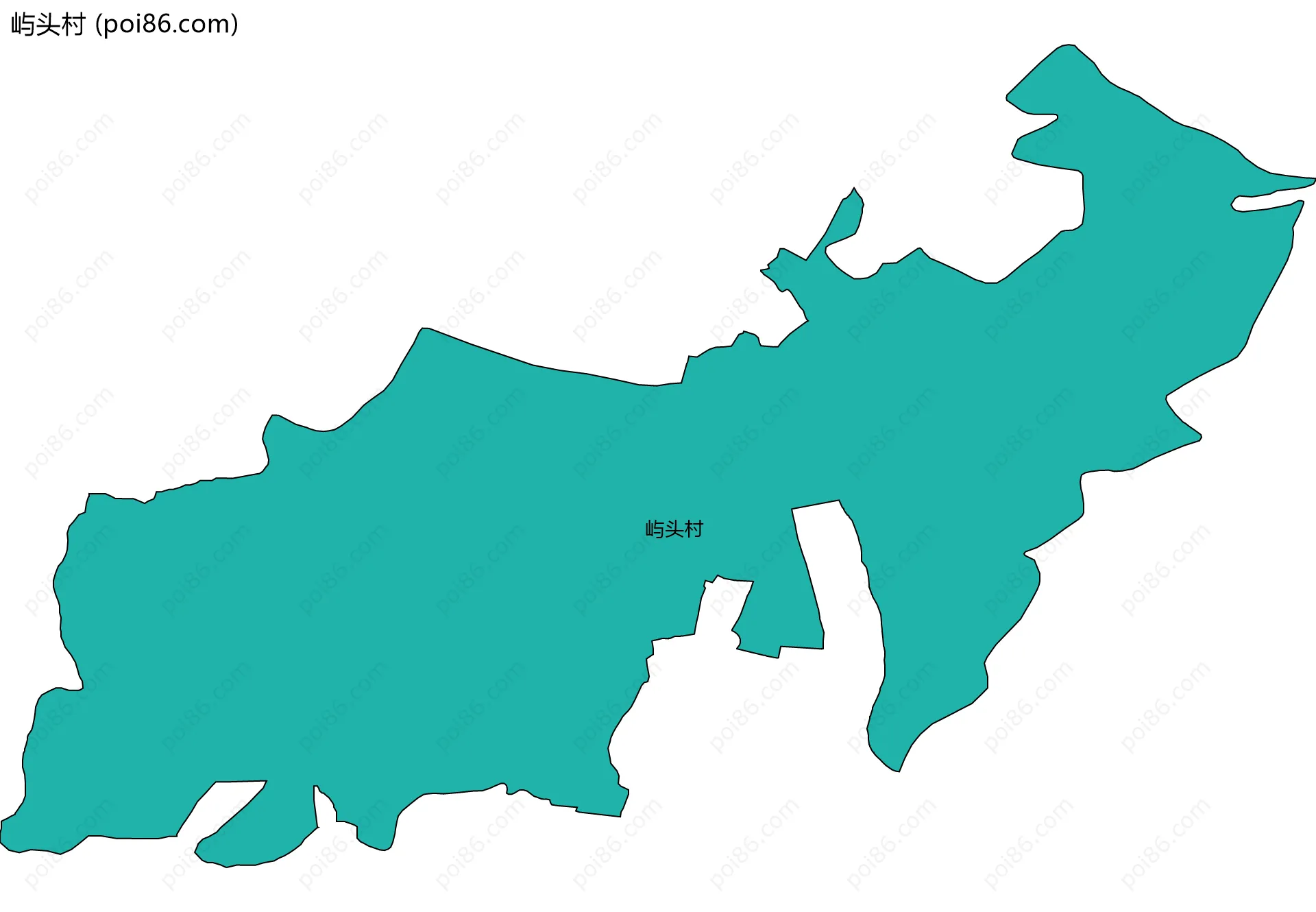 屿头村边界地图