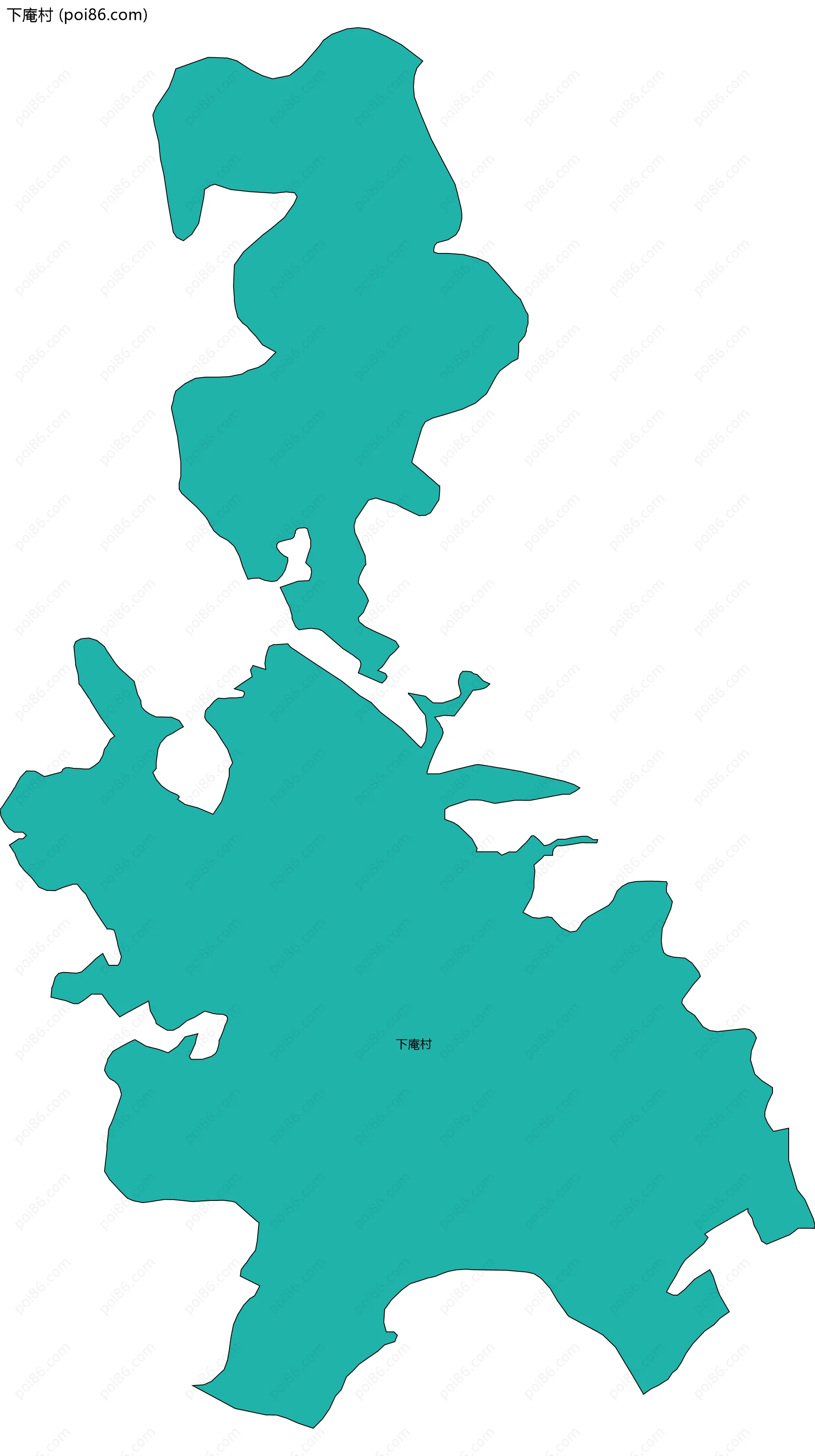 下庵村边界地图