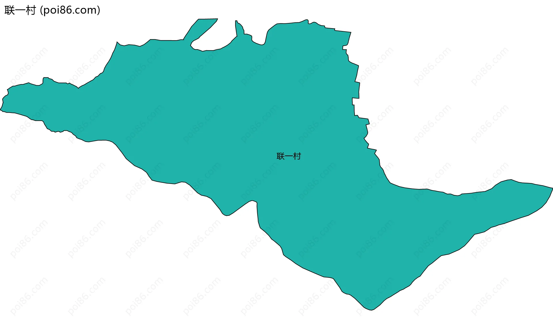 联一村边界地图