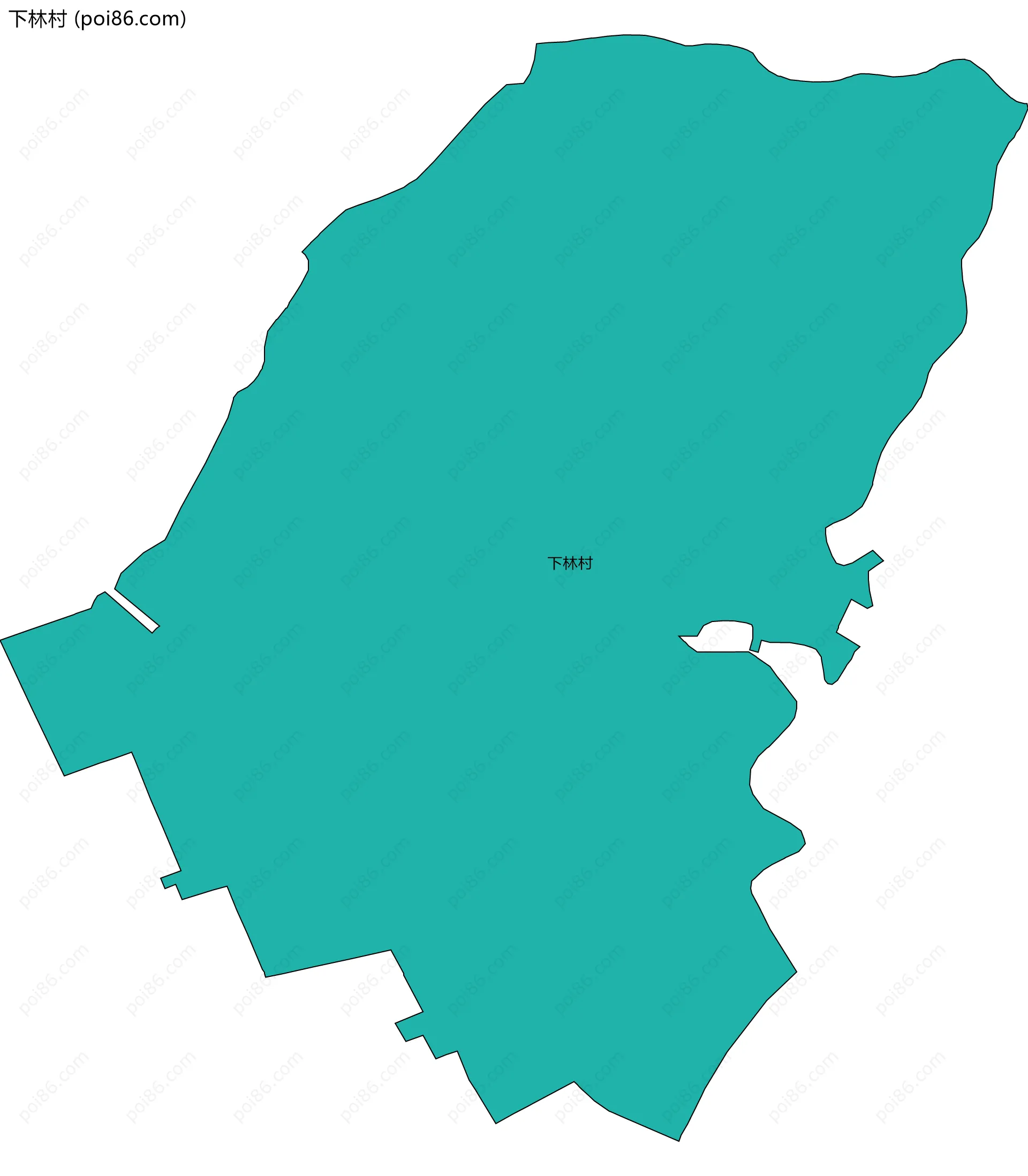 下林村边界地图