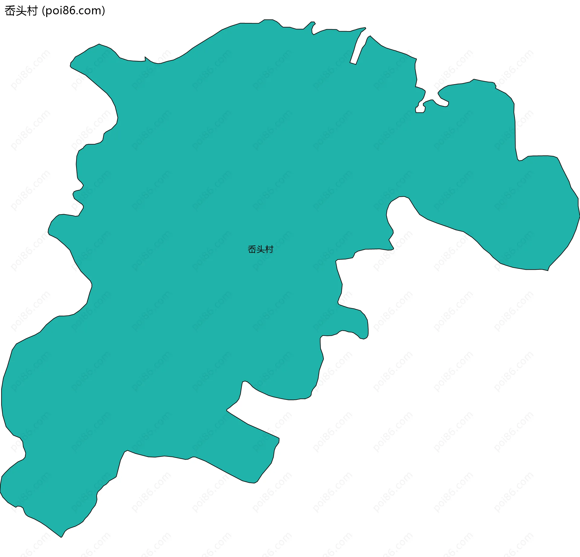 岙头村边界地图