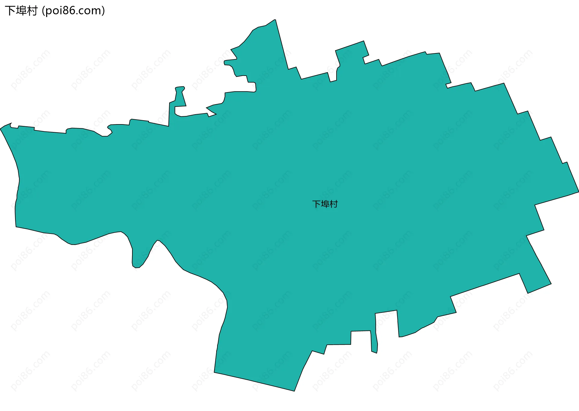 下埠村边界地图